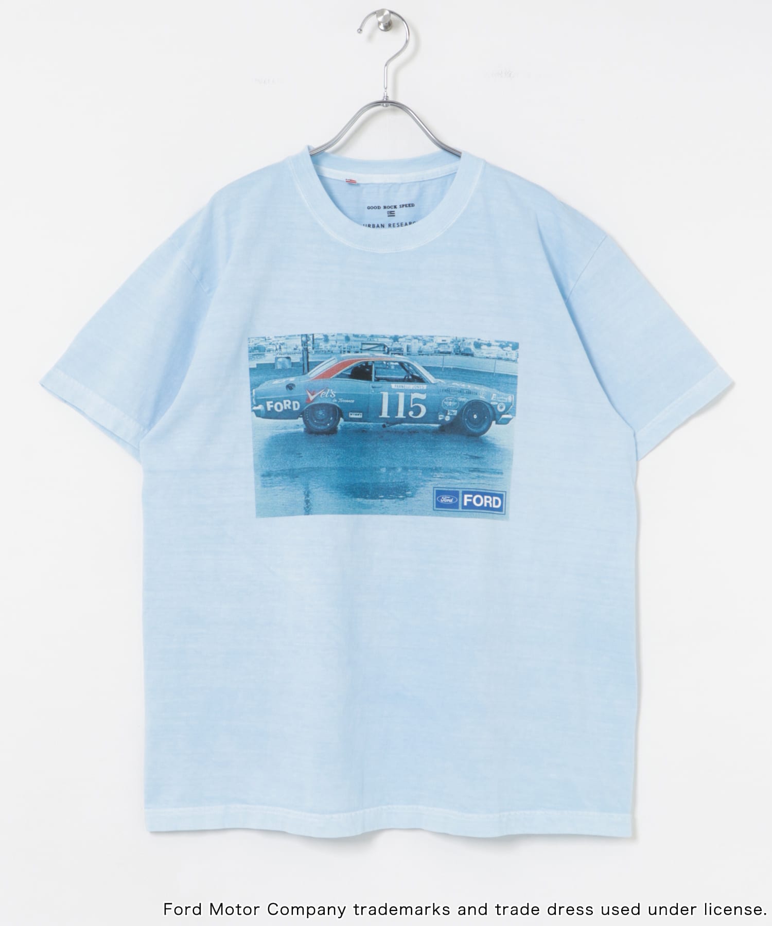 『別注』GOOD ROCK SPEED×URBAN RESEARCH　FORD T-SHIRTS LT BLUE FREE