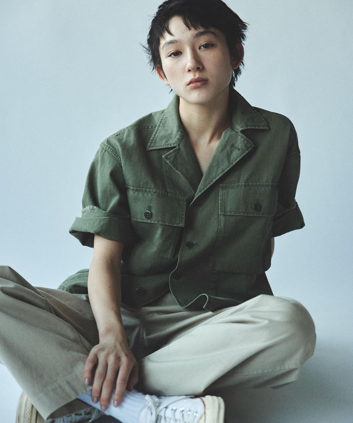 J.B.ATTIRE　PARIS UTILITY JACKET OLIVE 1