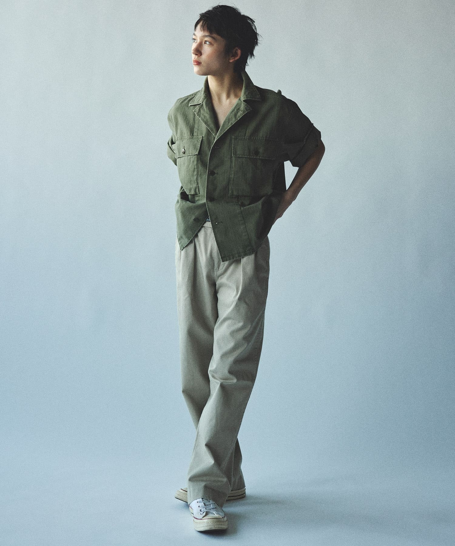 J.B.ATTIRE　PARIS UTILITY JACKET OLIVE 1
