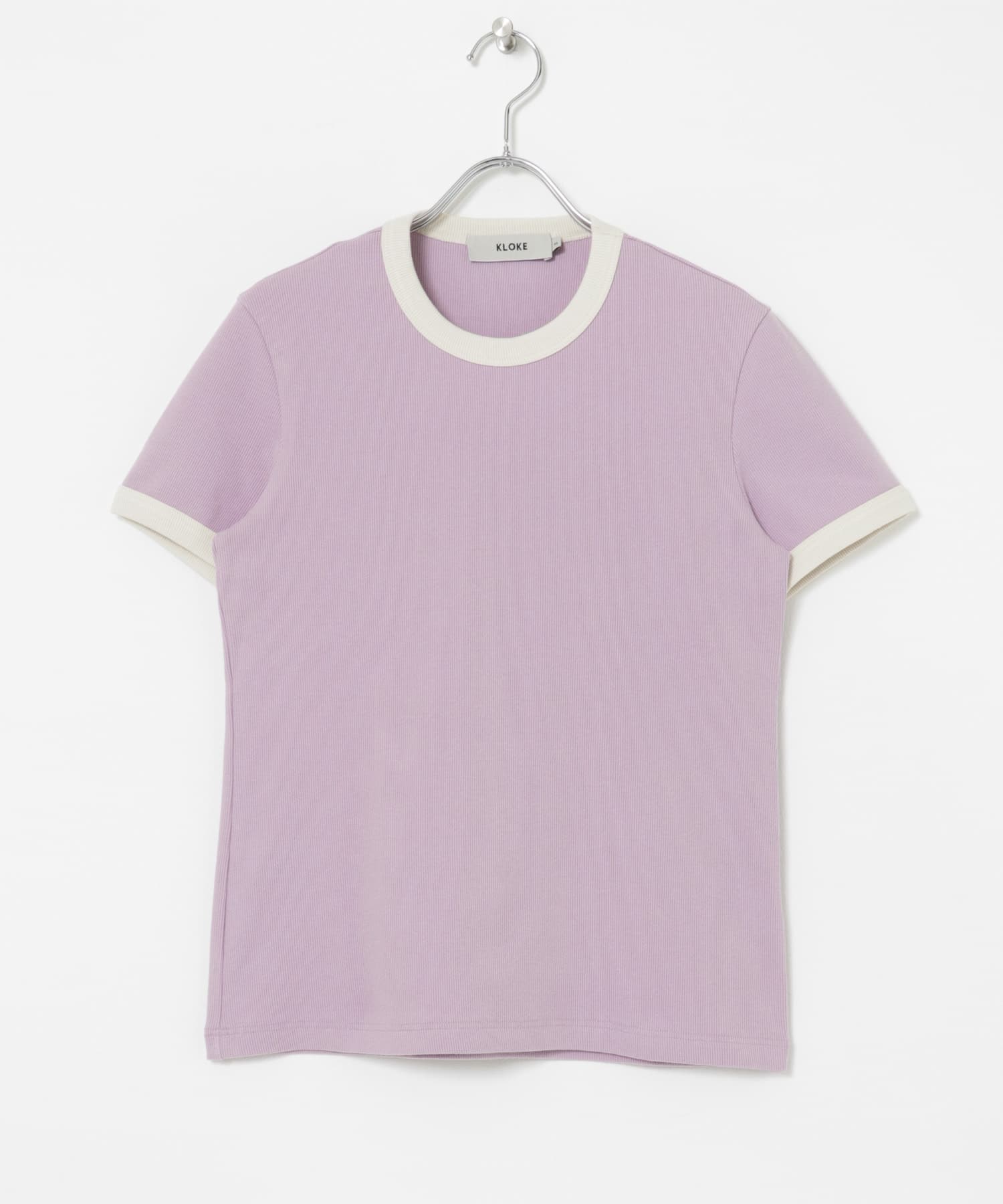 KLOKE　Veil Rib T-shirts Lilac w Ec S
