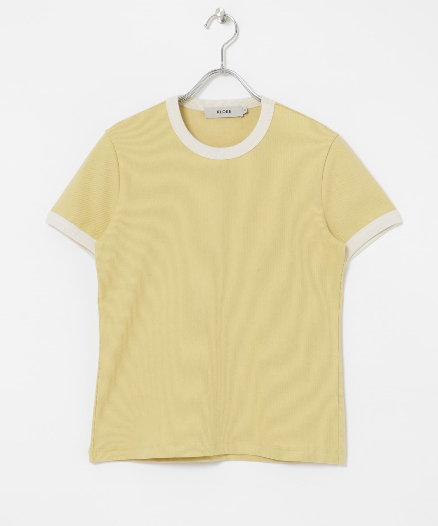 KLOKE　Veil Rib T-shirts Butter wEc S