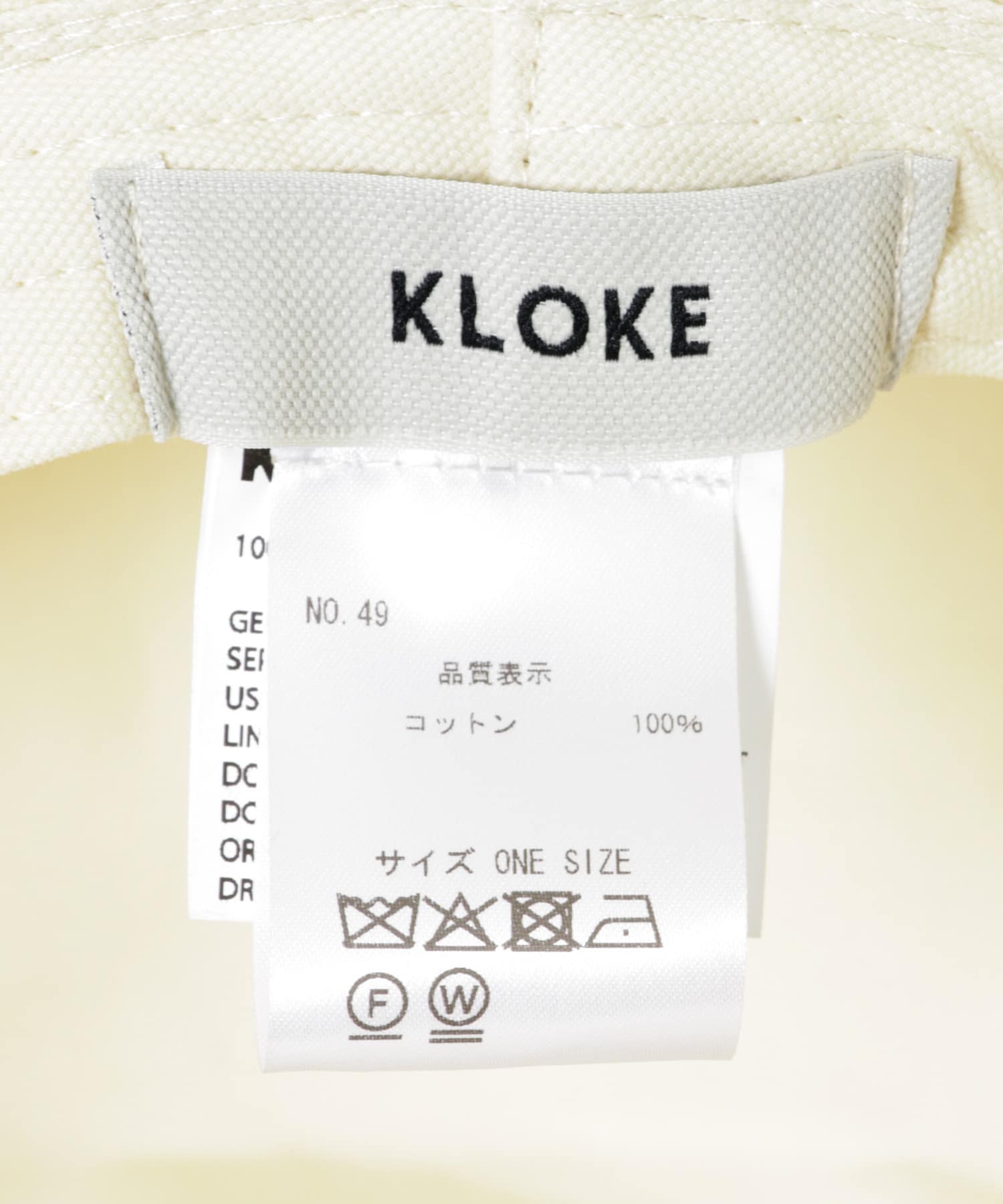 KLOKE　Aer Vital Bucket Hat Ecru one