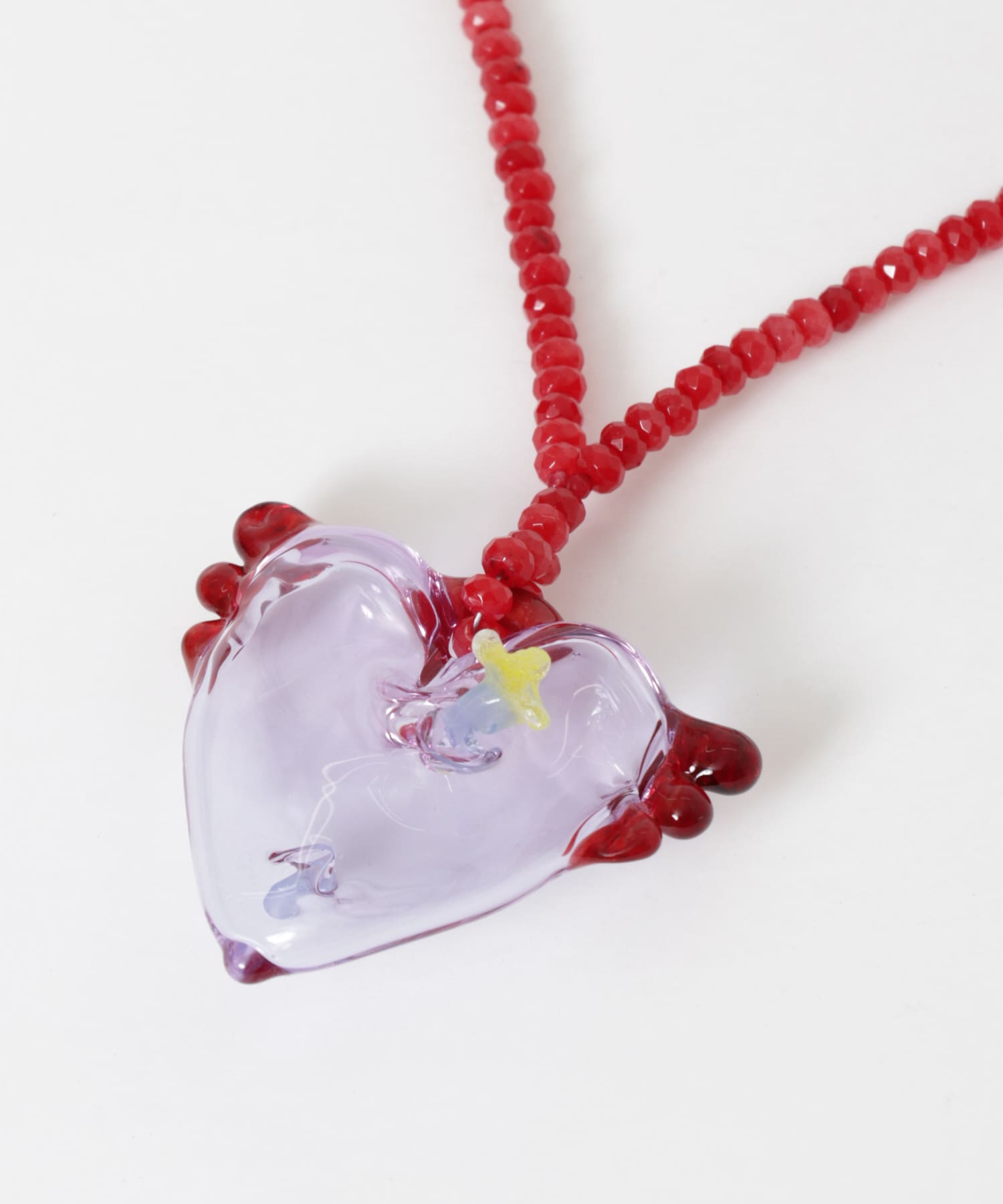 CAJAL　ROMEO&JULIET NECKLACE RED PURPLE -