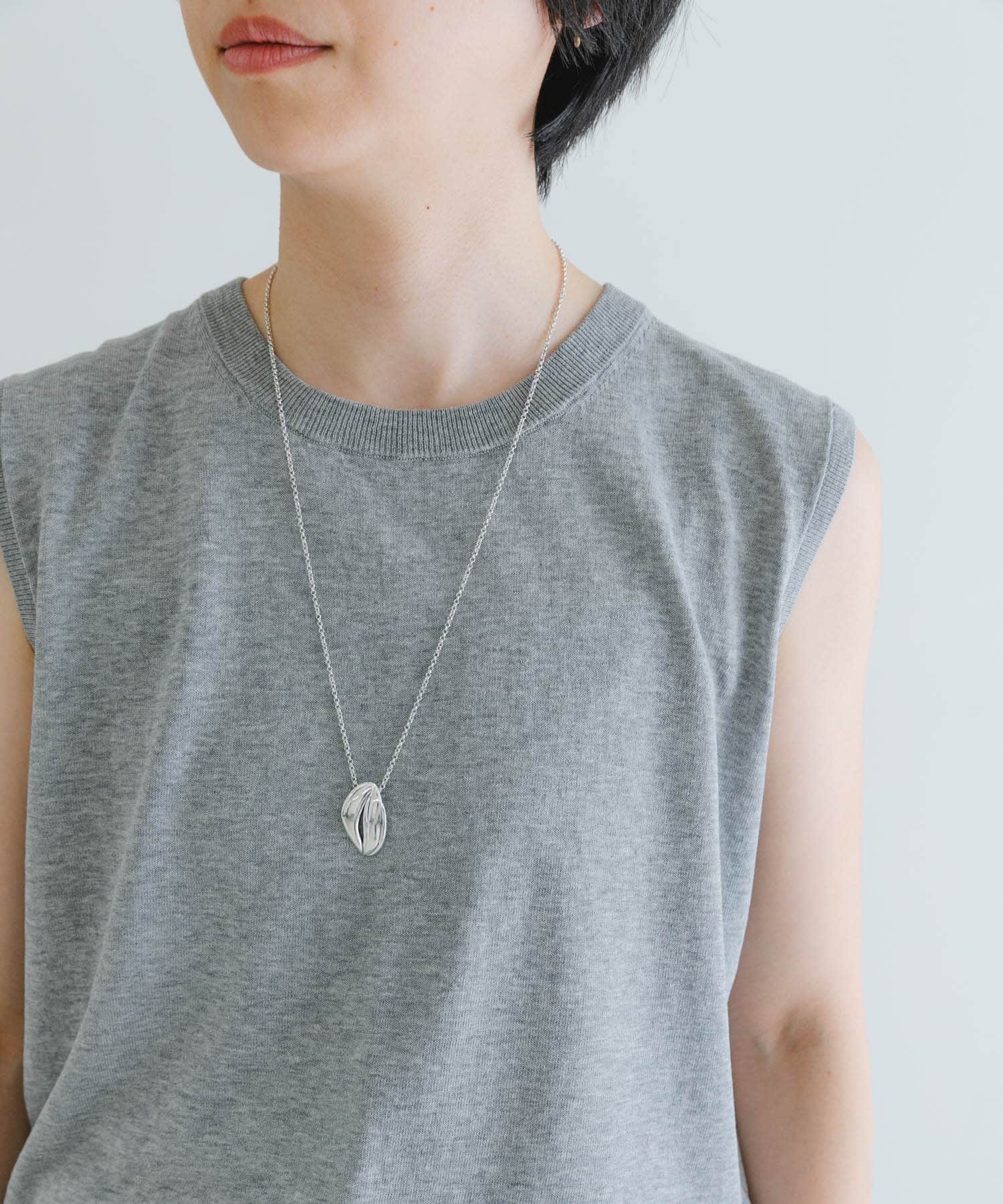 PHILIPPE AUDIBERT　Idaho long necklace SILVER -