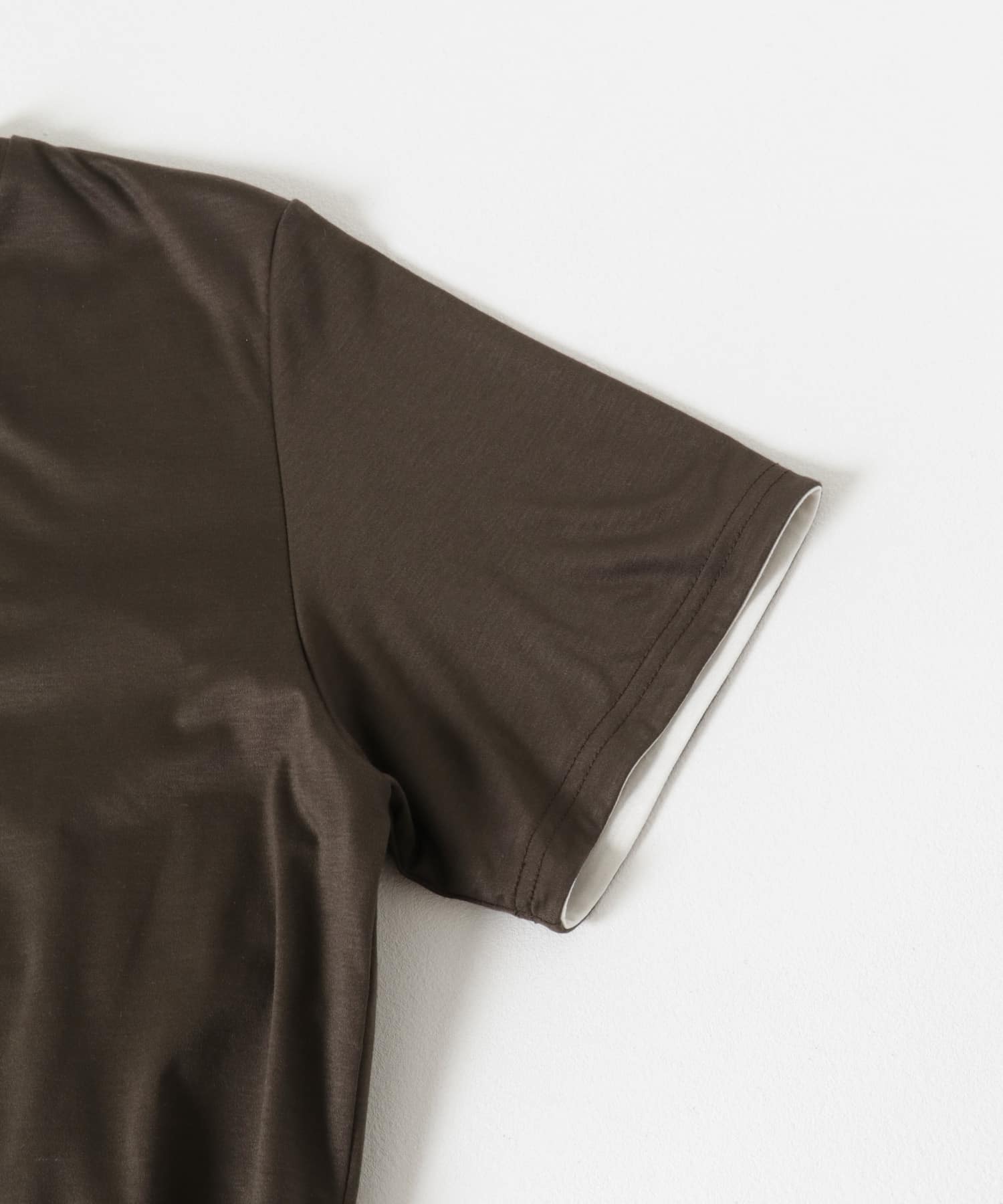 SATORU SASAKI　DOUBLE-T-SHIRTS CHACOALxWH 1
