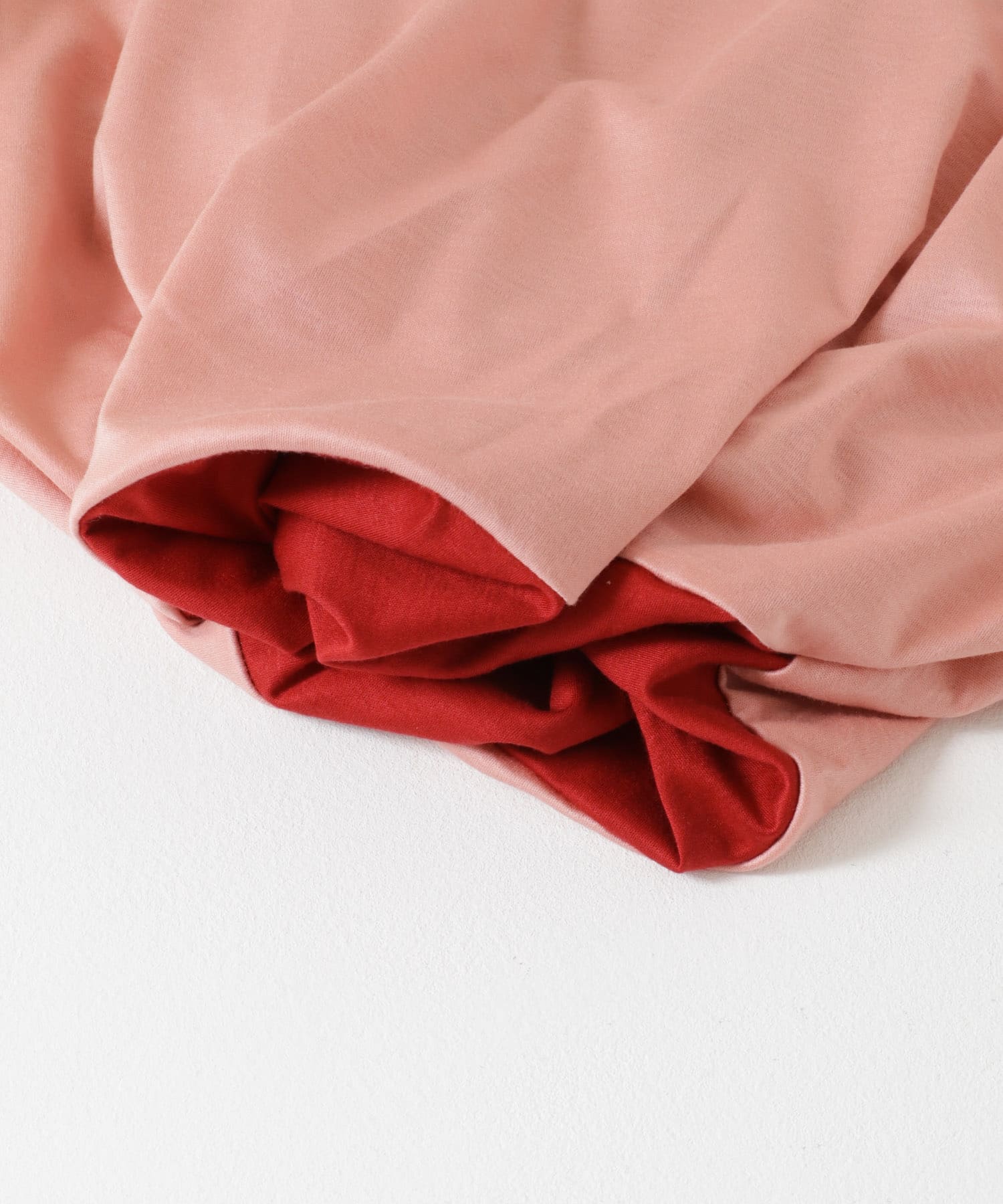 SATORU SASAKI　DOUBLE-T-SHIRTS PINKxRED 1