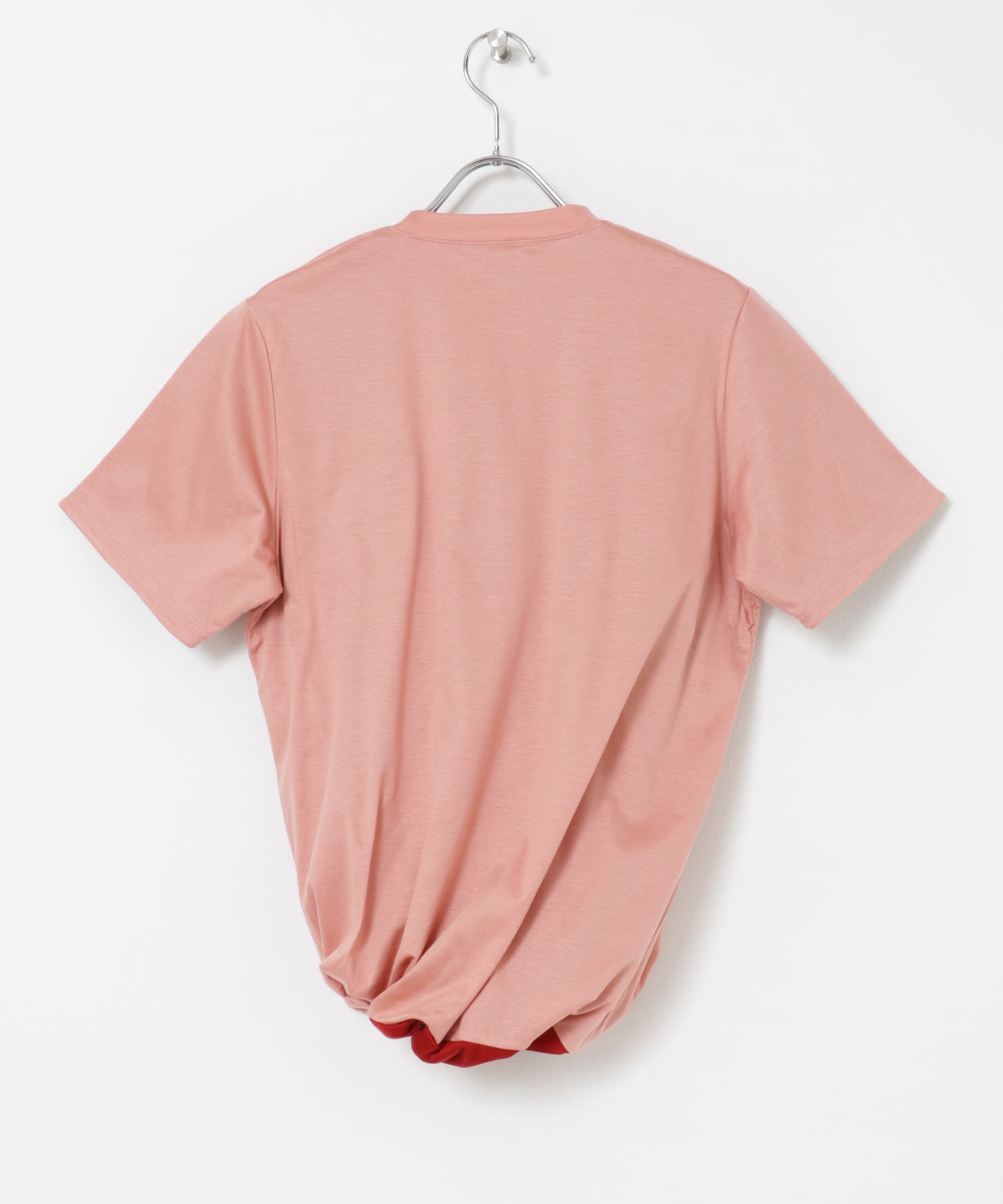 SATORU SASAKI　DOUBLE-T-SHIRTS PINKxRED 1