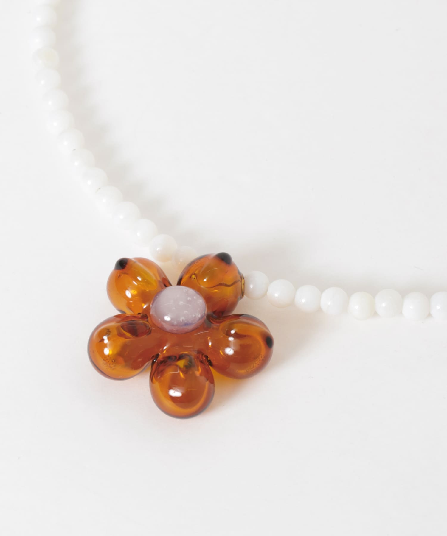 CAJAL　UTOPIA NECKLACE AMBER WHT -