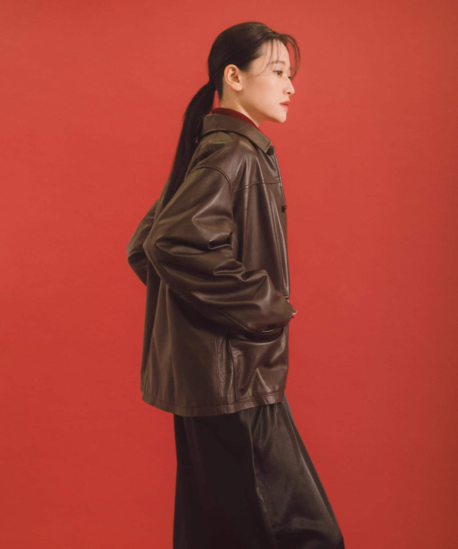 別注』TICCA×URBAN RESEARCH レザーカバーオール(FREE black