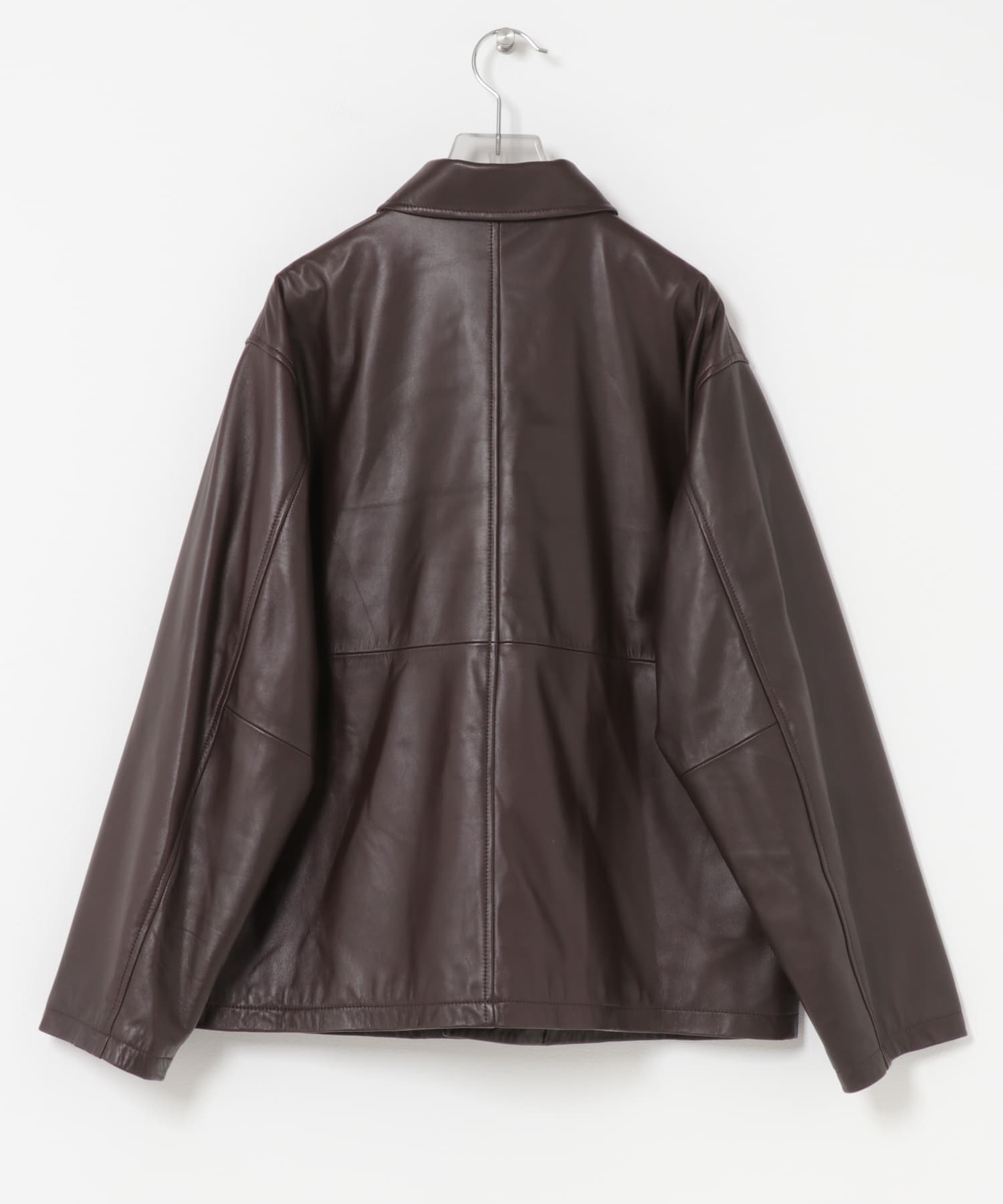 『別注』TICCA×URBAN RESEARCH　レザーカバーオール d brown FREE