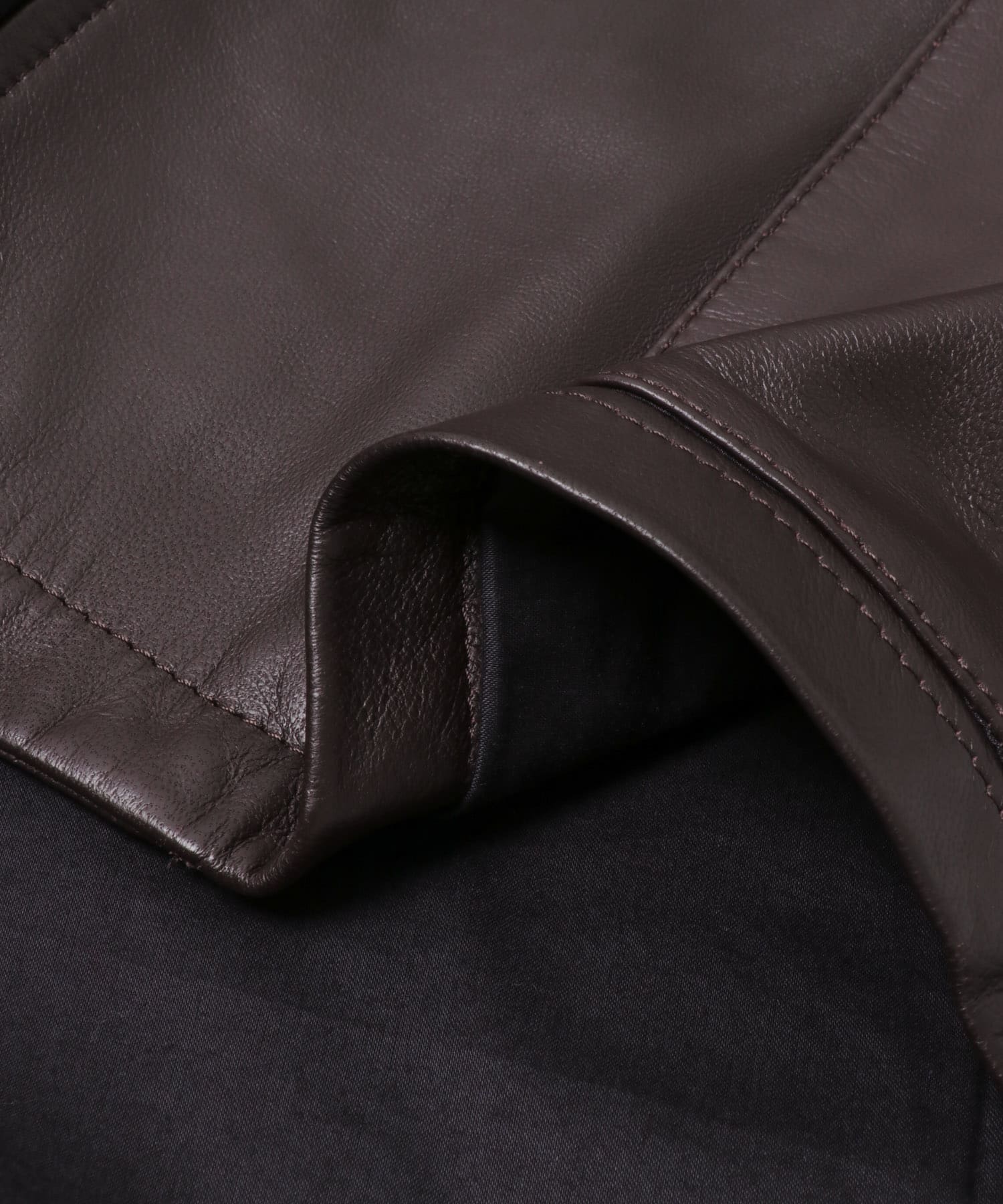 『別注』TICCA×URBAN RESEARCH　レザーカバーオール d brown FREE