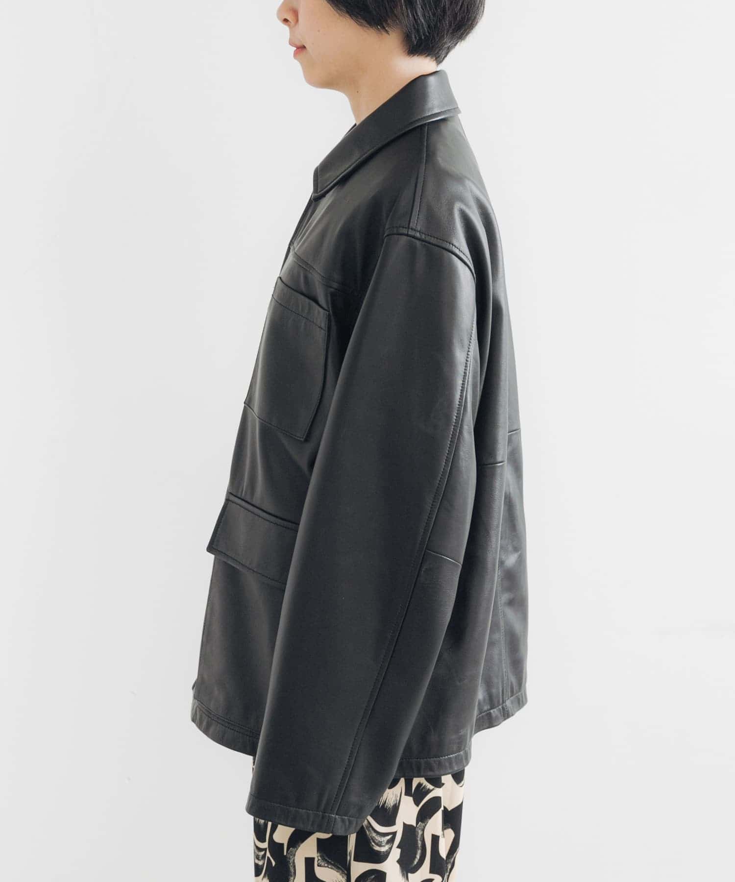 別注』TICCA×URBAN RESEARCH レザーカバーオール(FREE black