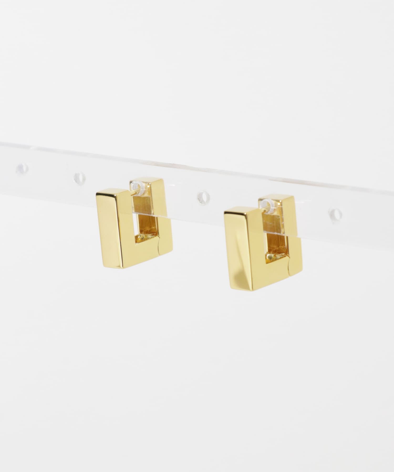 TOM WOOD　Square Hoops Small Gold