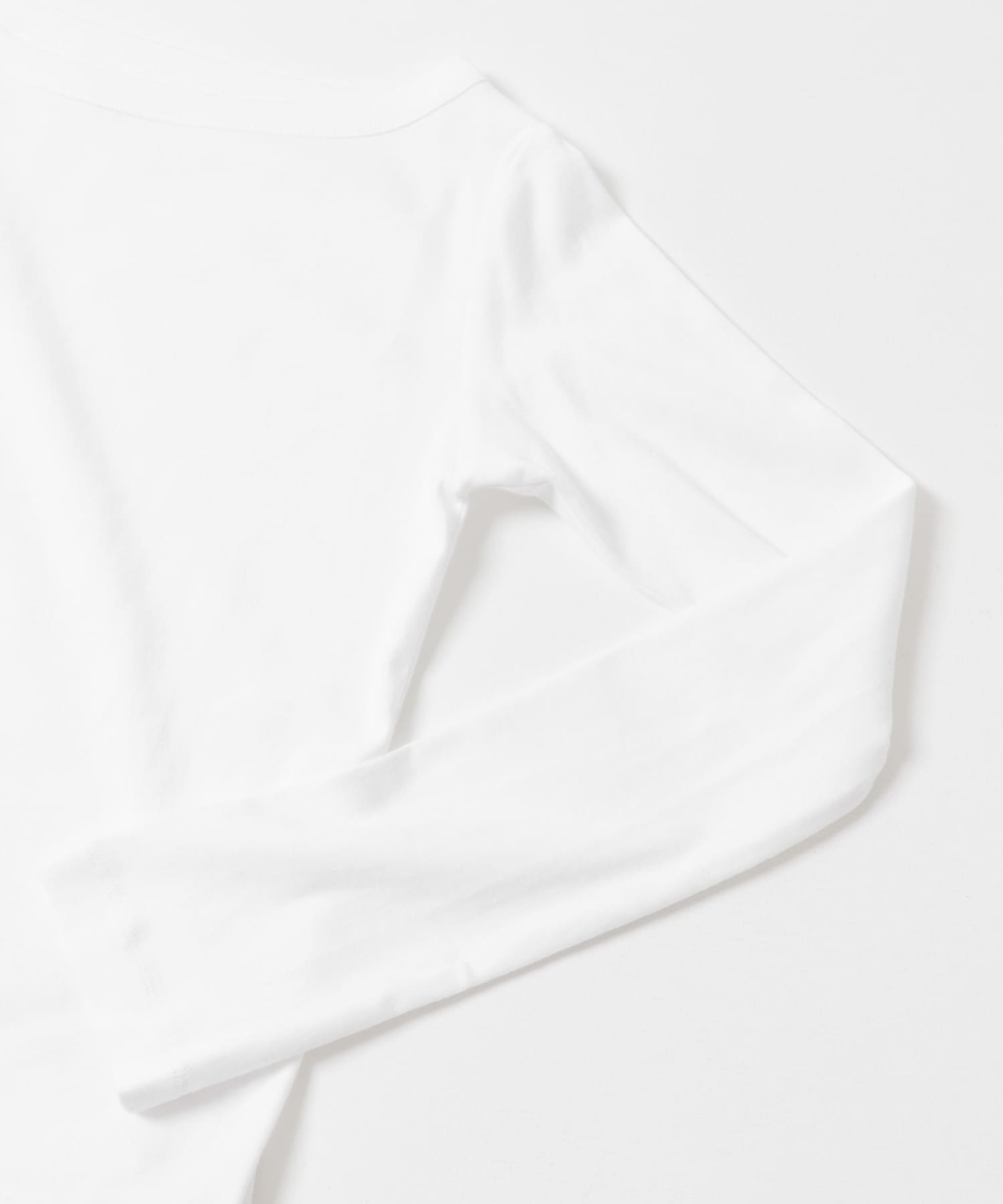 onit　COTTON BOAT NECK LONG-SLEEVE T-SHIRTS WHITE 1