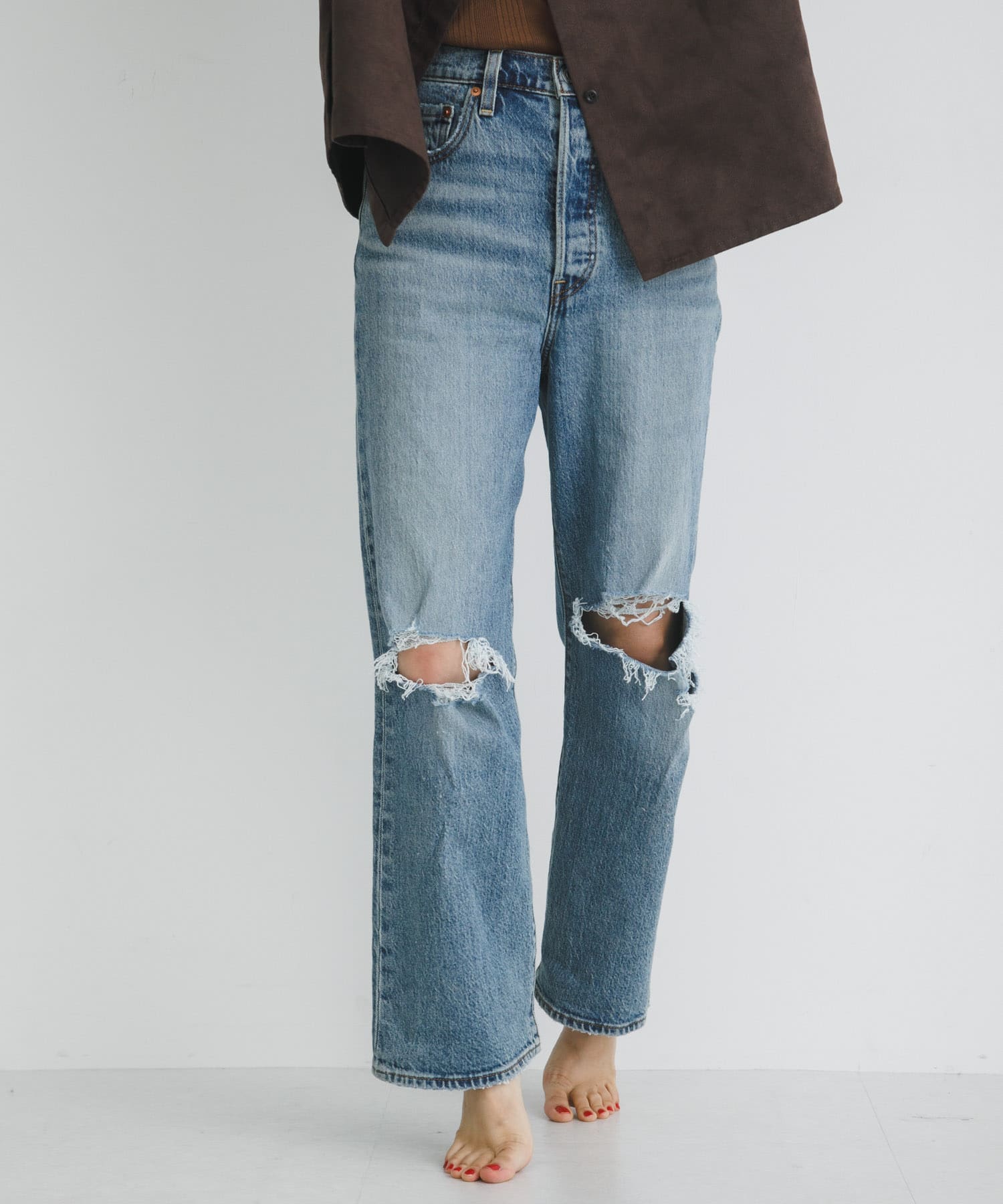 Levi’s　Exclusive RIBCAGE STRAIGHT ANKLE