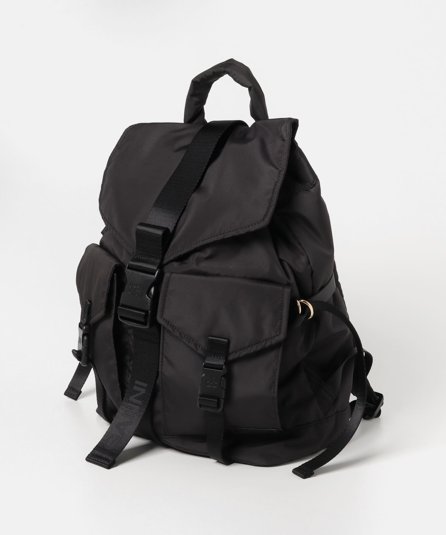 GANNI　Recycled Tech Backpack Black -