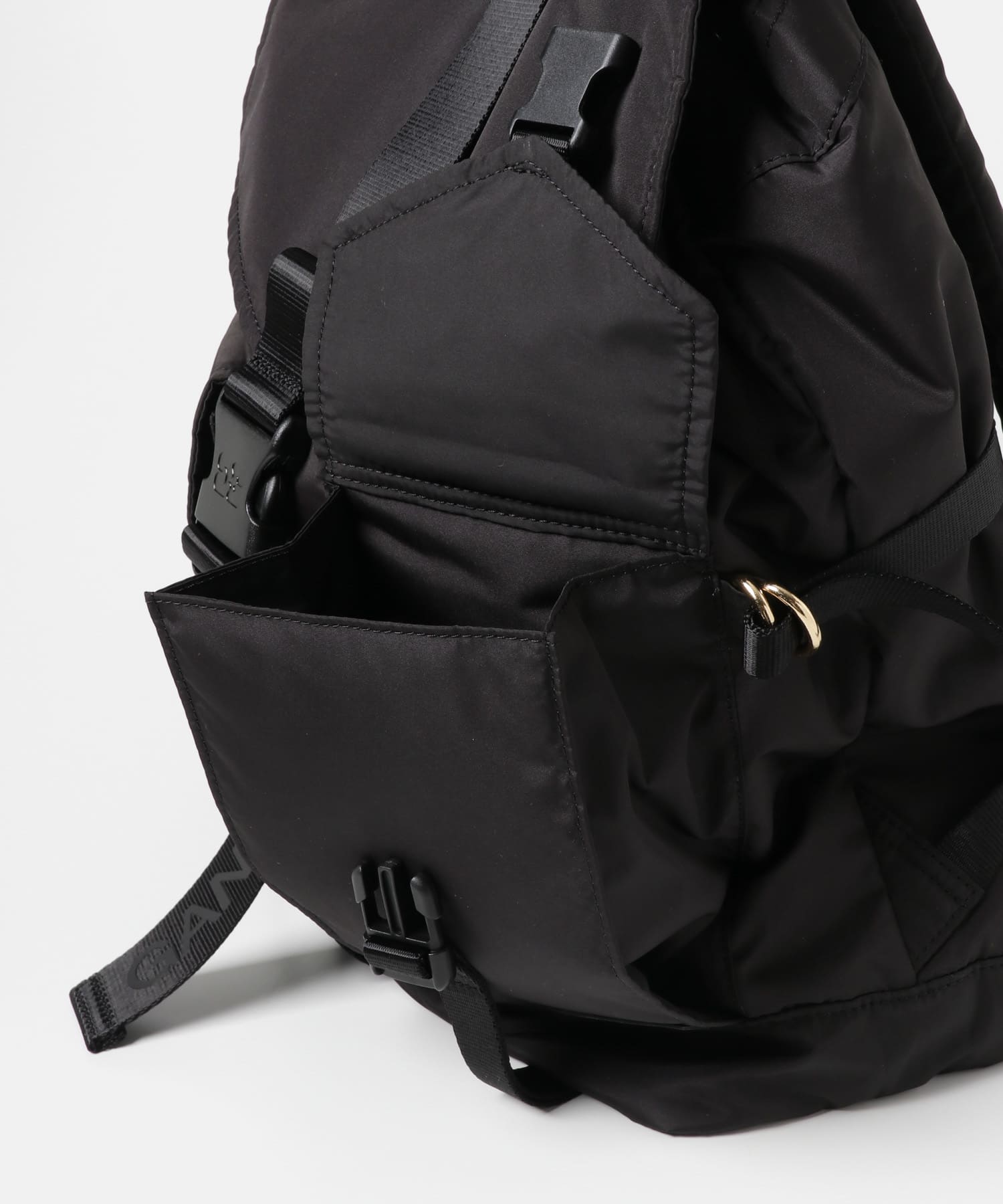 GANNI　Recycled Tech Backpack Black -
