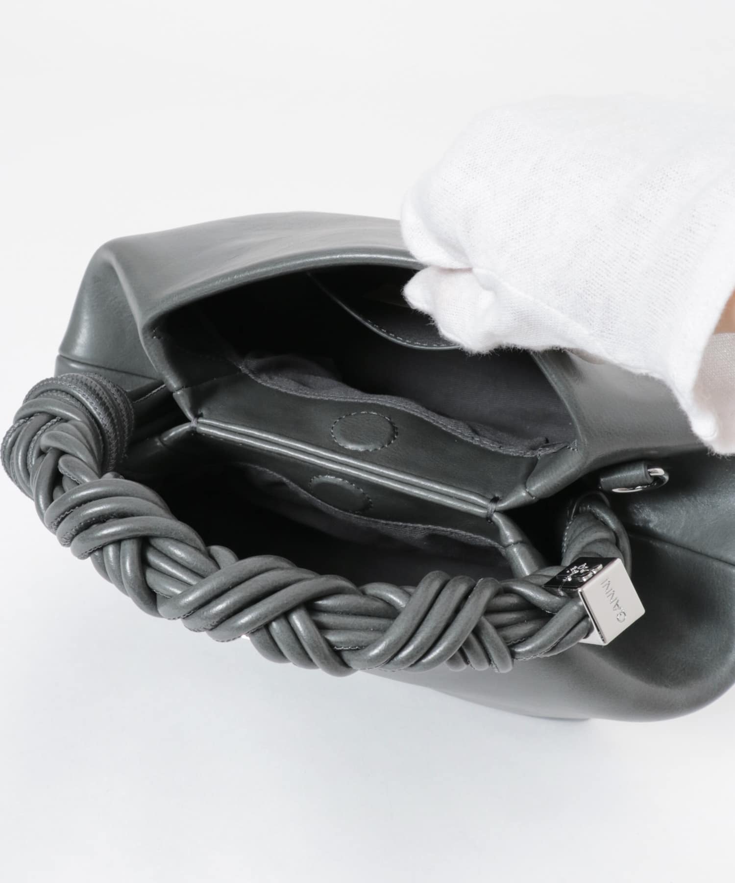 GANNI　Bou Bag Small Steal Grey -