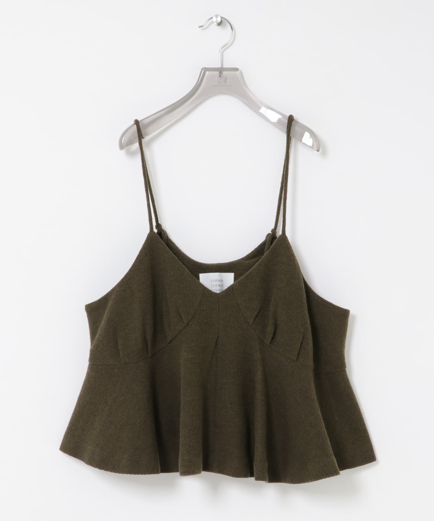 『別注』crinkle crinkle crinkle×UR　wool  lingerie cami BROWN FREE