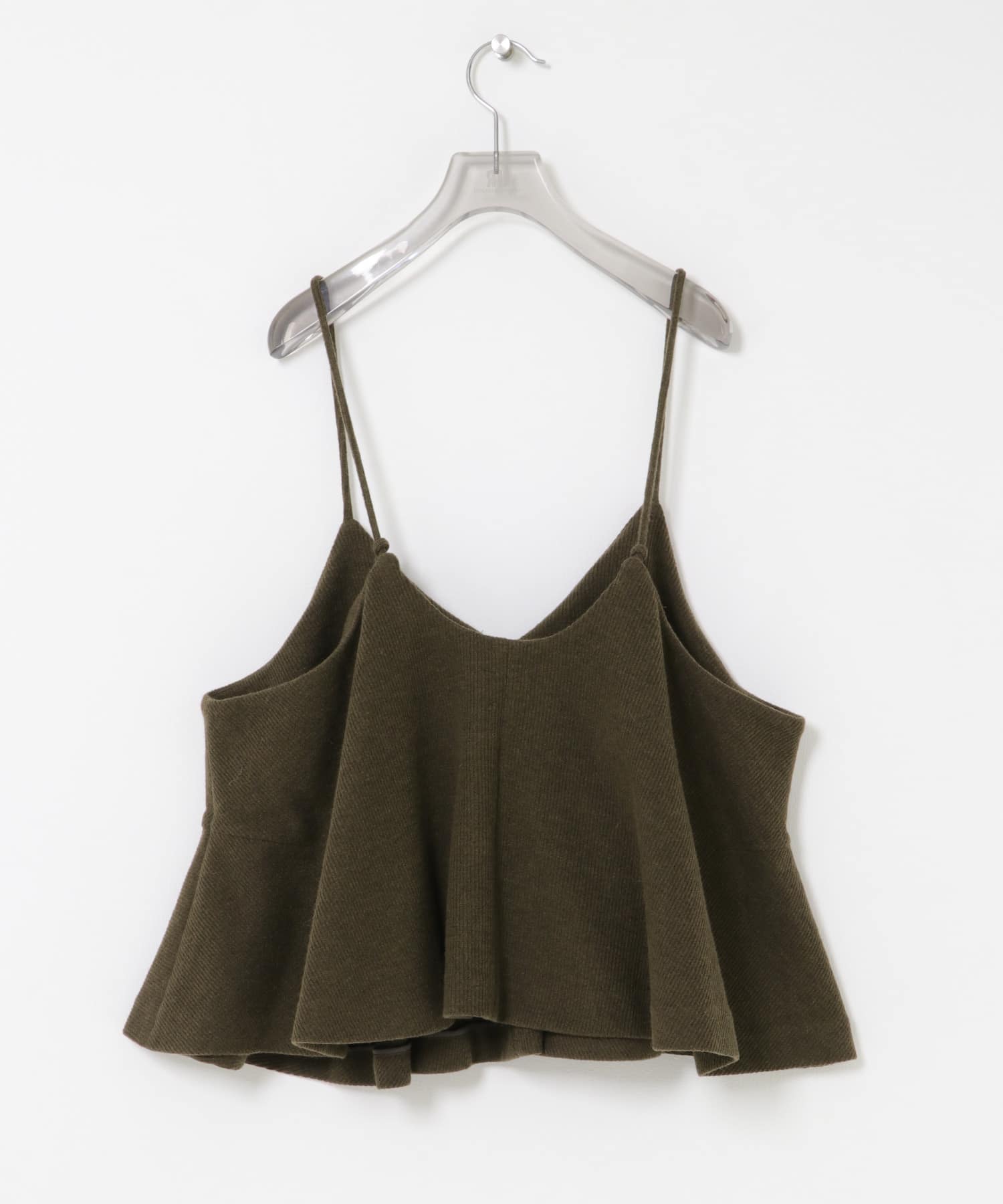 『別注』crinkle crinkle crinkle×UR　wool  lingerie cami BROWN FREE