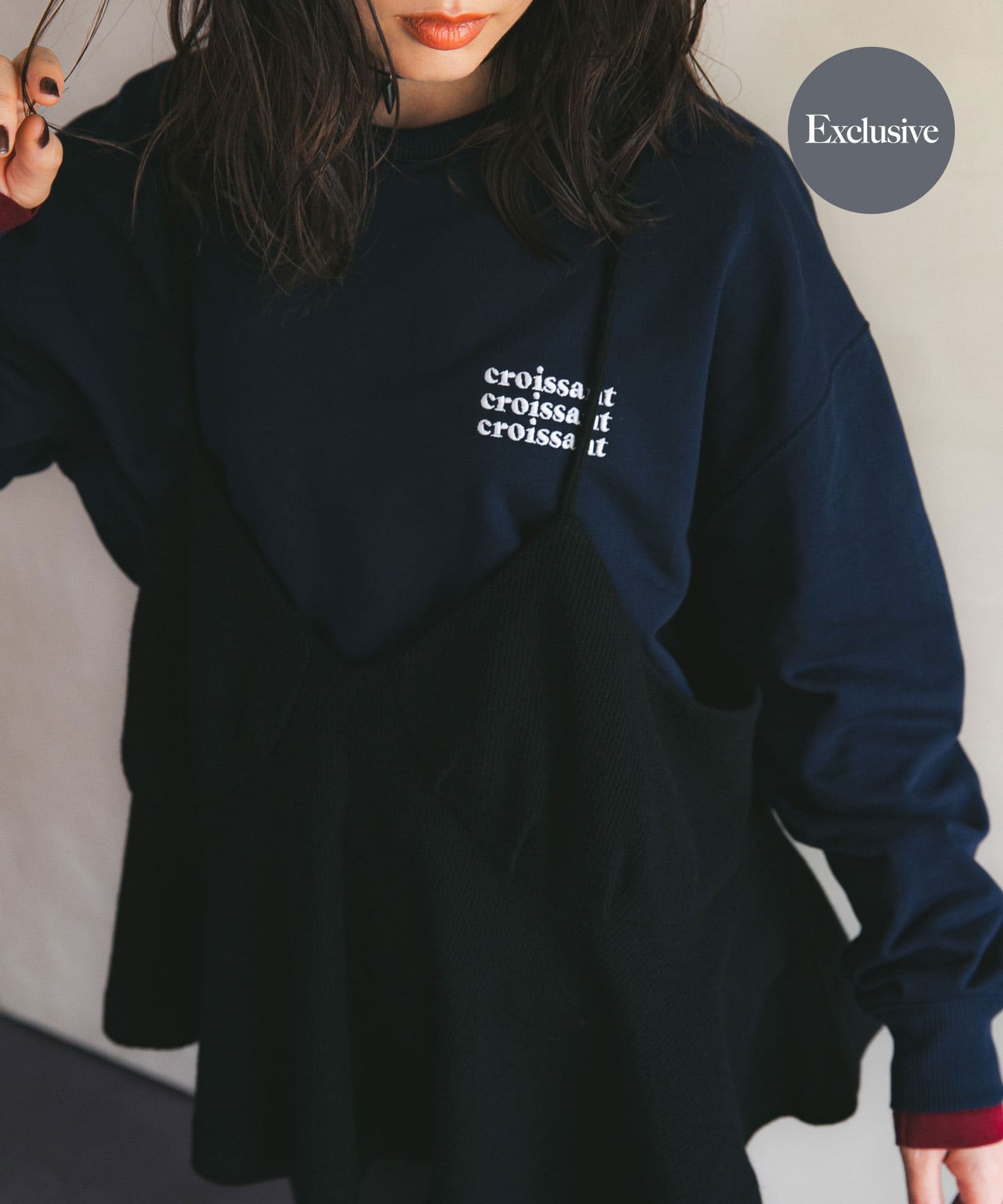 『別注』crinkle crinkle crinkle×URBAN RESEARCH　wool  lingerie cami