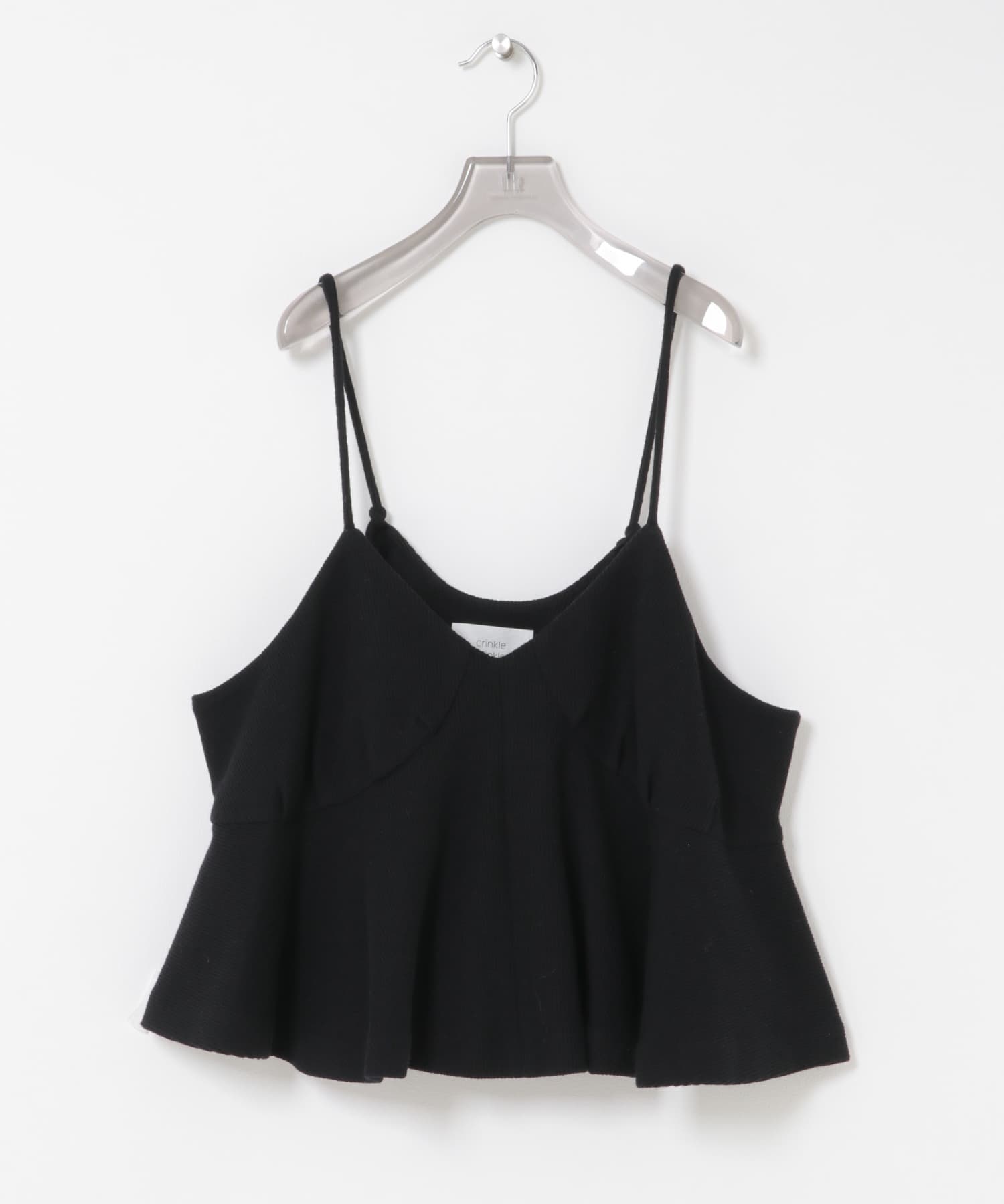 『別注』crinkle crinkle crinkle×UR　wool  lingerie cami BLACK FREE