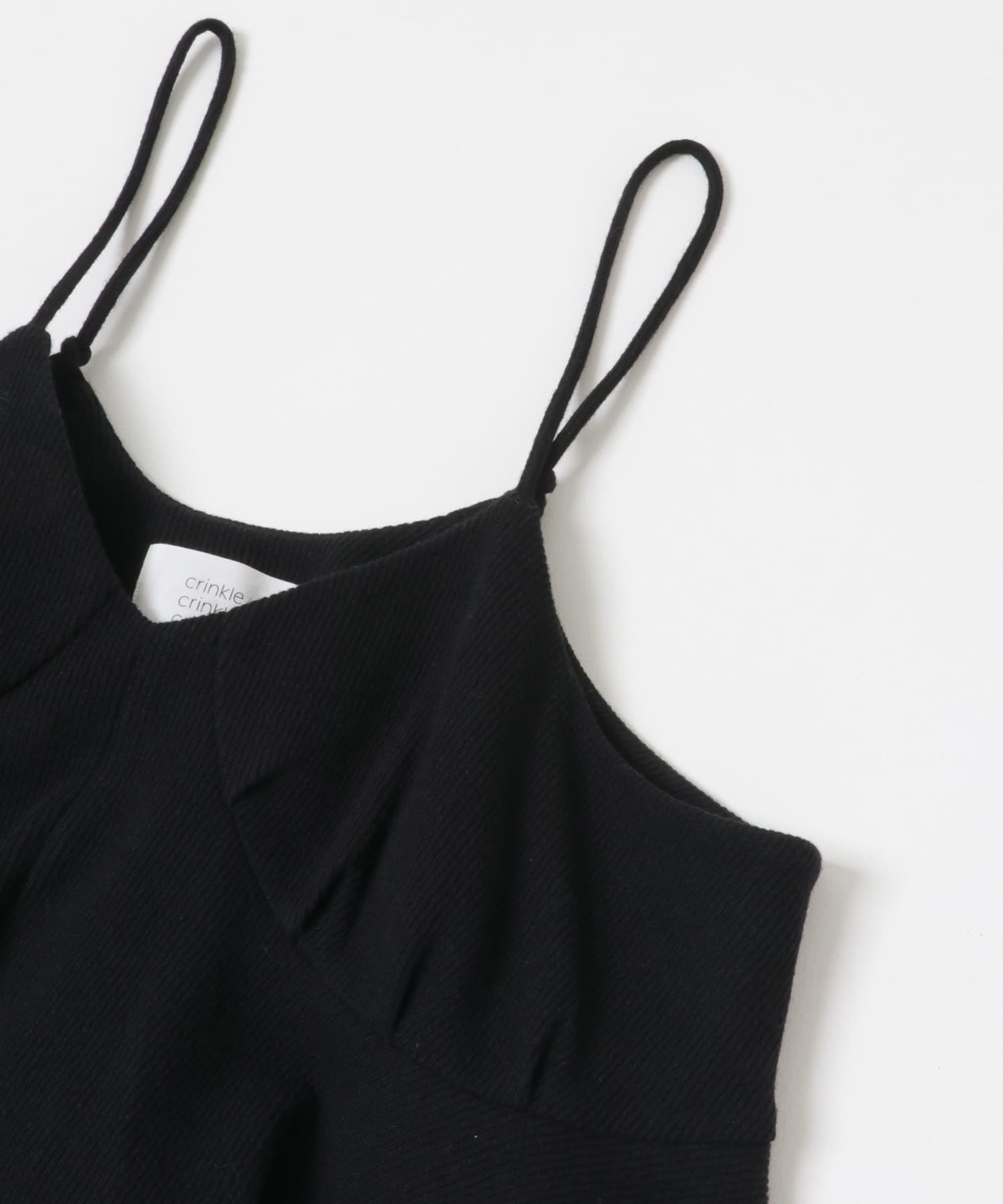 『別注』crinkle crinkle crinkle×UR　wool  lingerie cami BLACK FREE