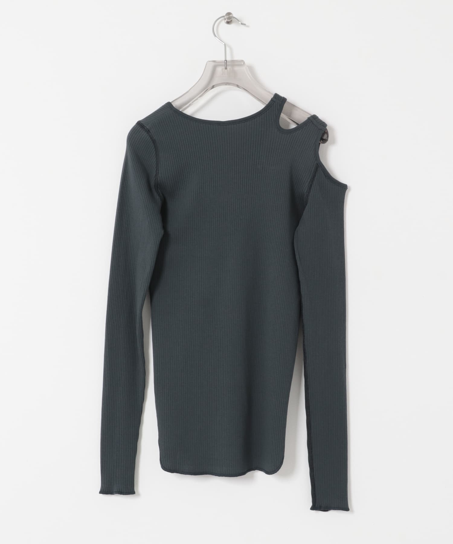 HAKUJI　Shoulder hole Long-Sleeve BLUE GREY FREE