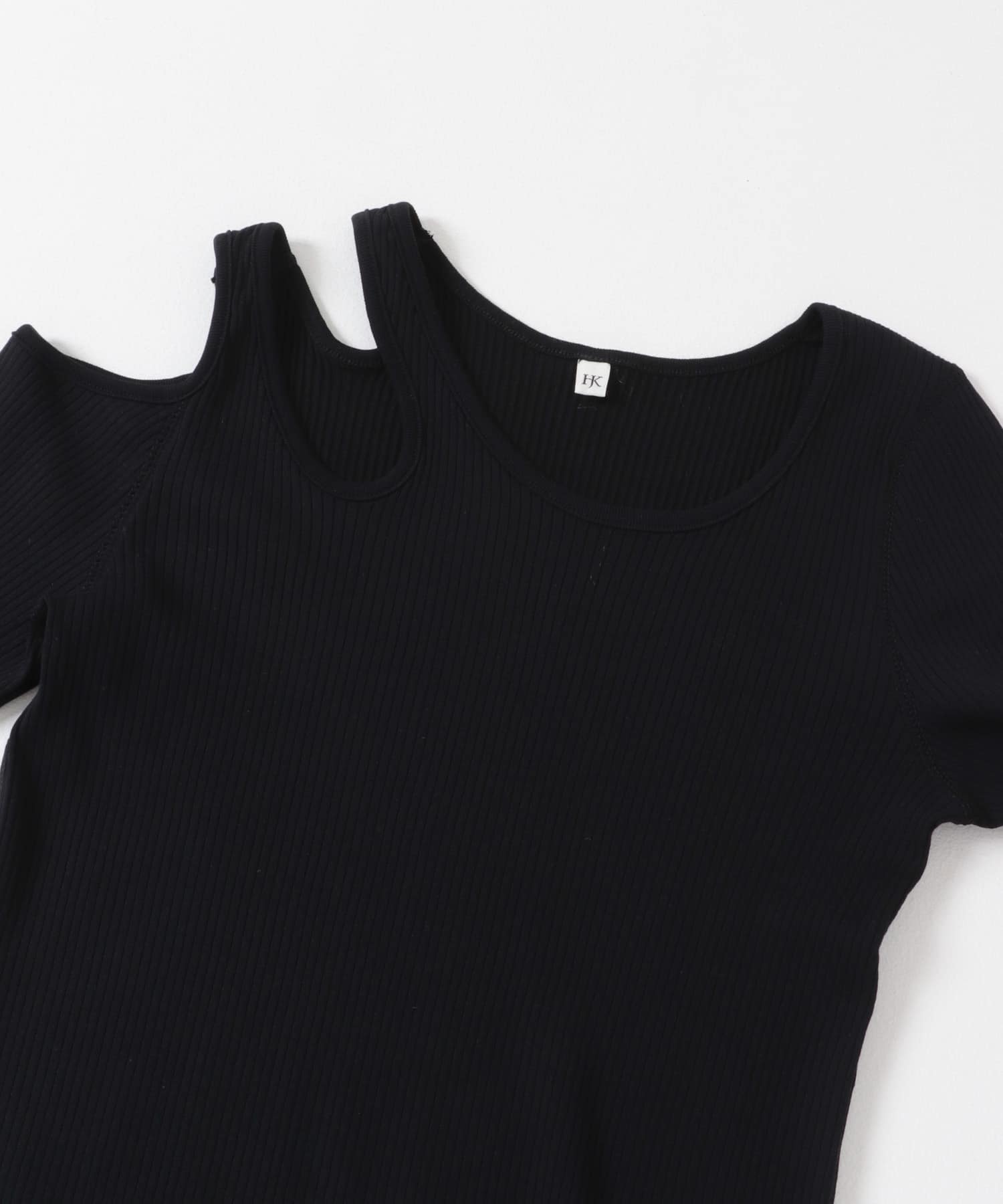 HAKUJI　Shoulder hole Long-Sleeve BLACK FREE