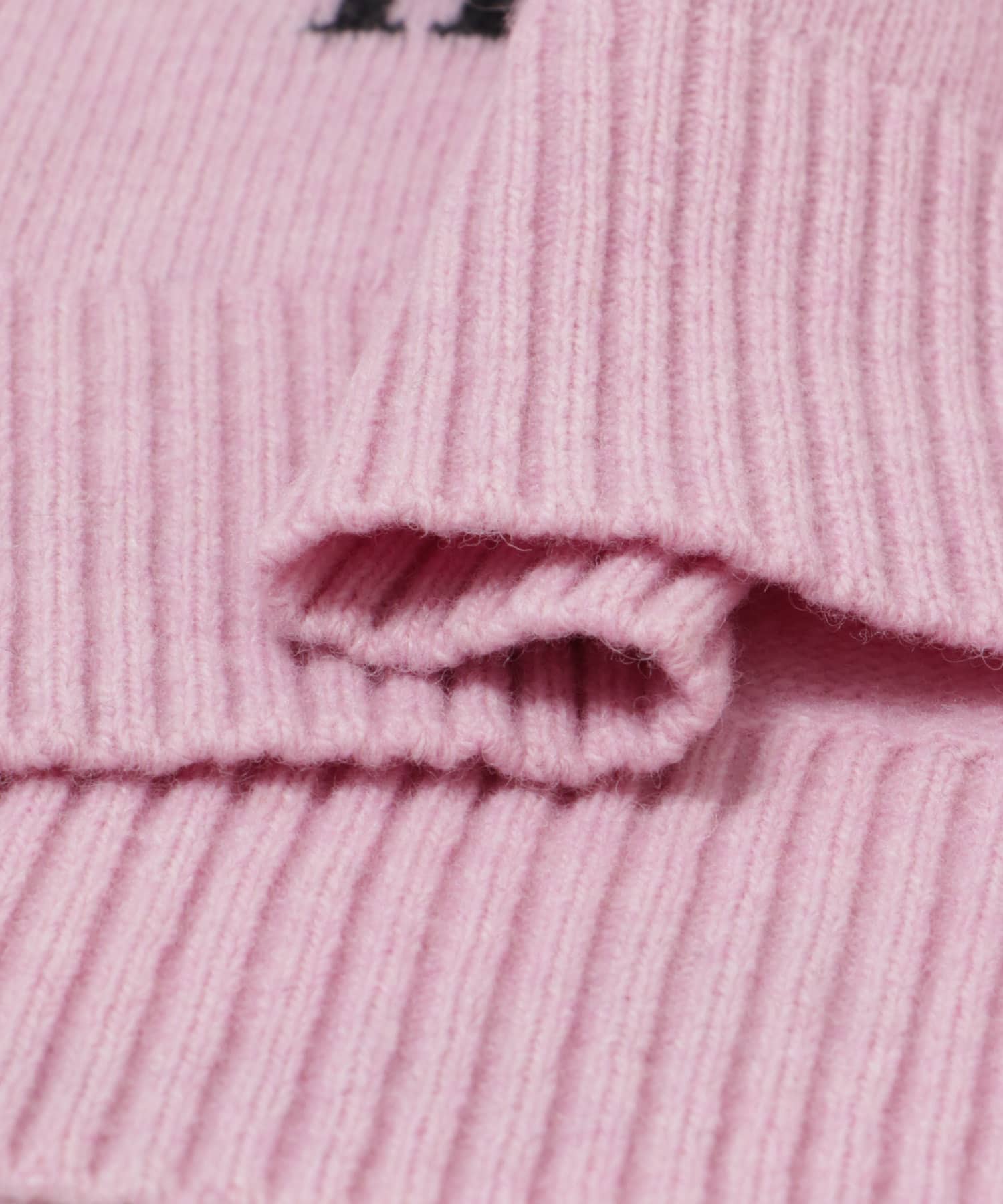 GANNI　Graphic Wool Mix Poodle Chalk Pink S