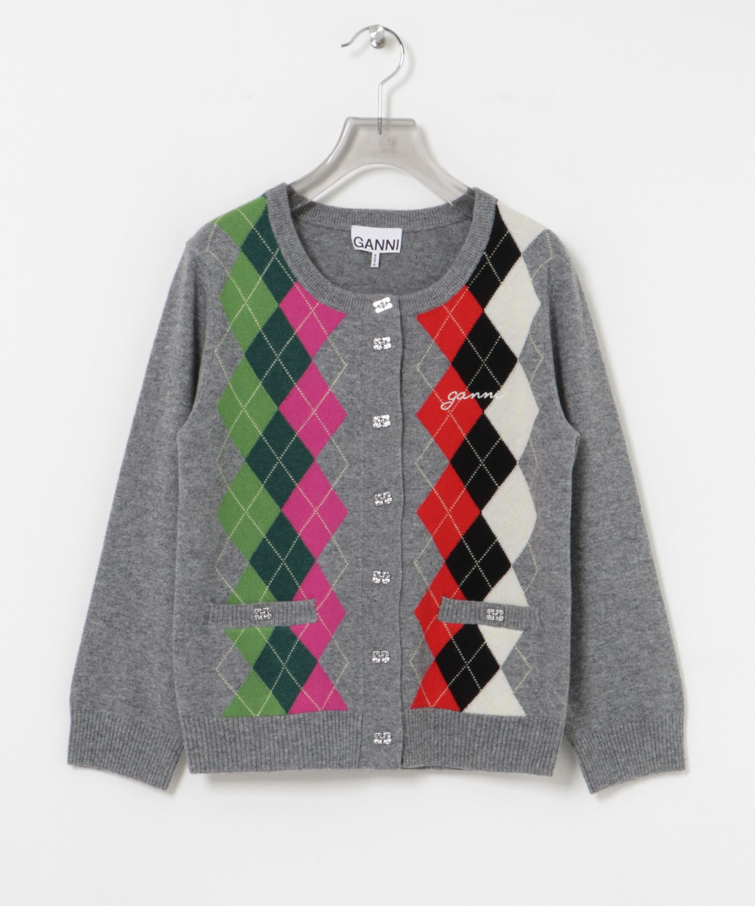 GANNI　Cashmere Wool Mix Cardigan