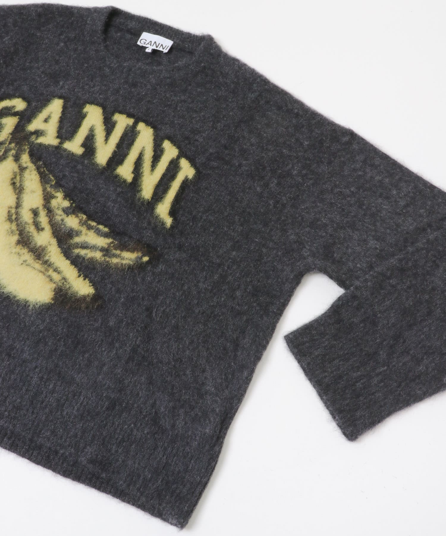 GANNI　FineBrushed AlpacaBanana Phantom S/M