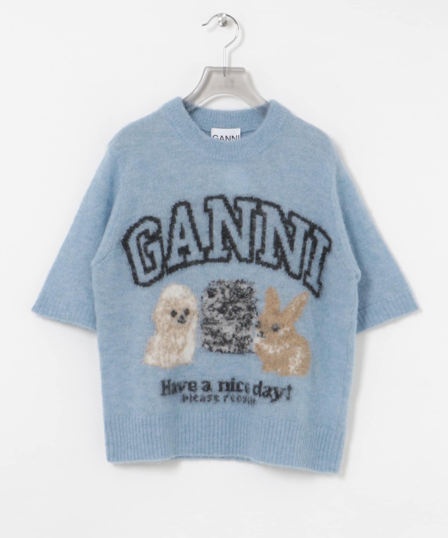 GANNI　FineBrushed AlpacaPuppies S Chambray S