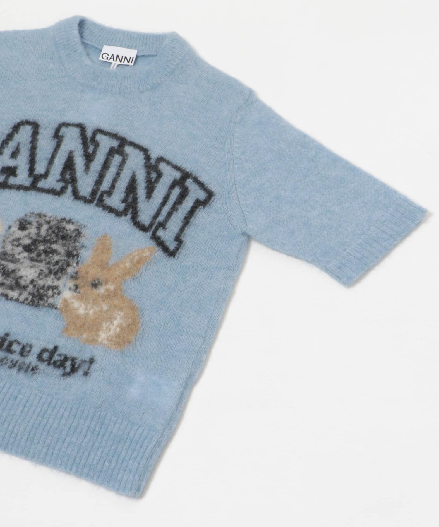 GANNI　FineBrushed AlpacaPuppies S Chambray S