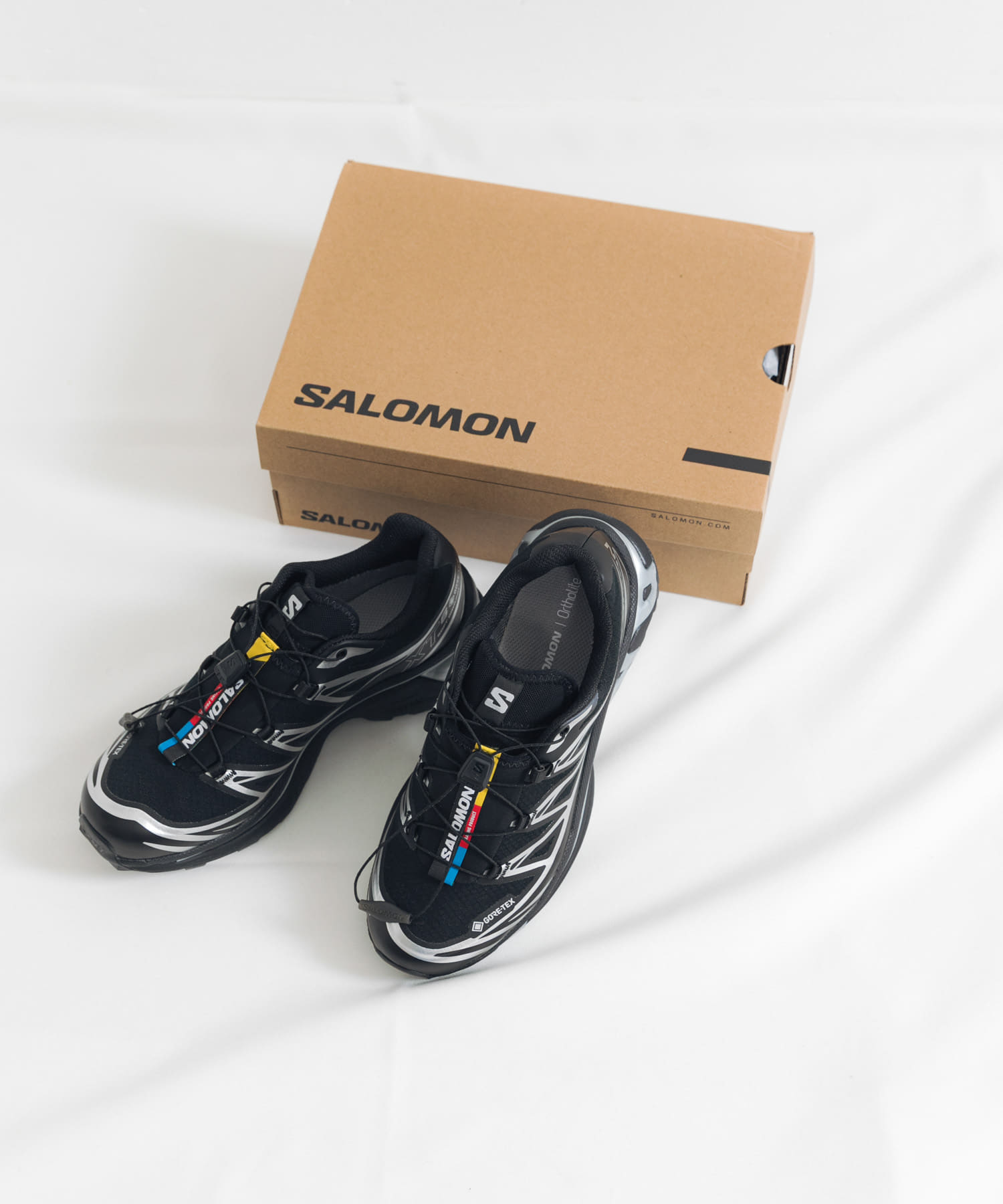 SALOMON　XT-6 GTX BK/BK/F SV 23.5
