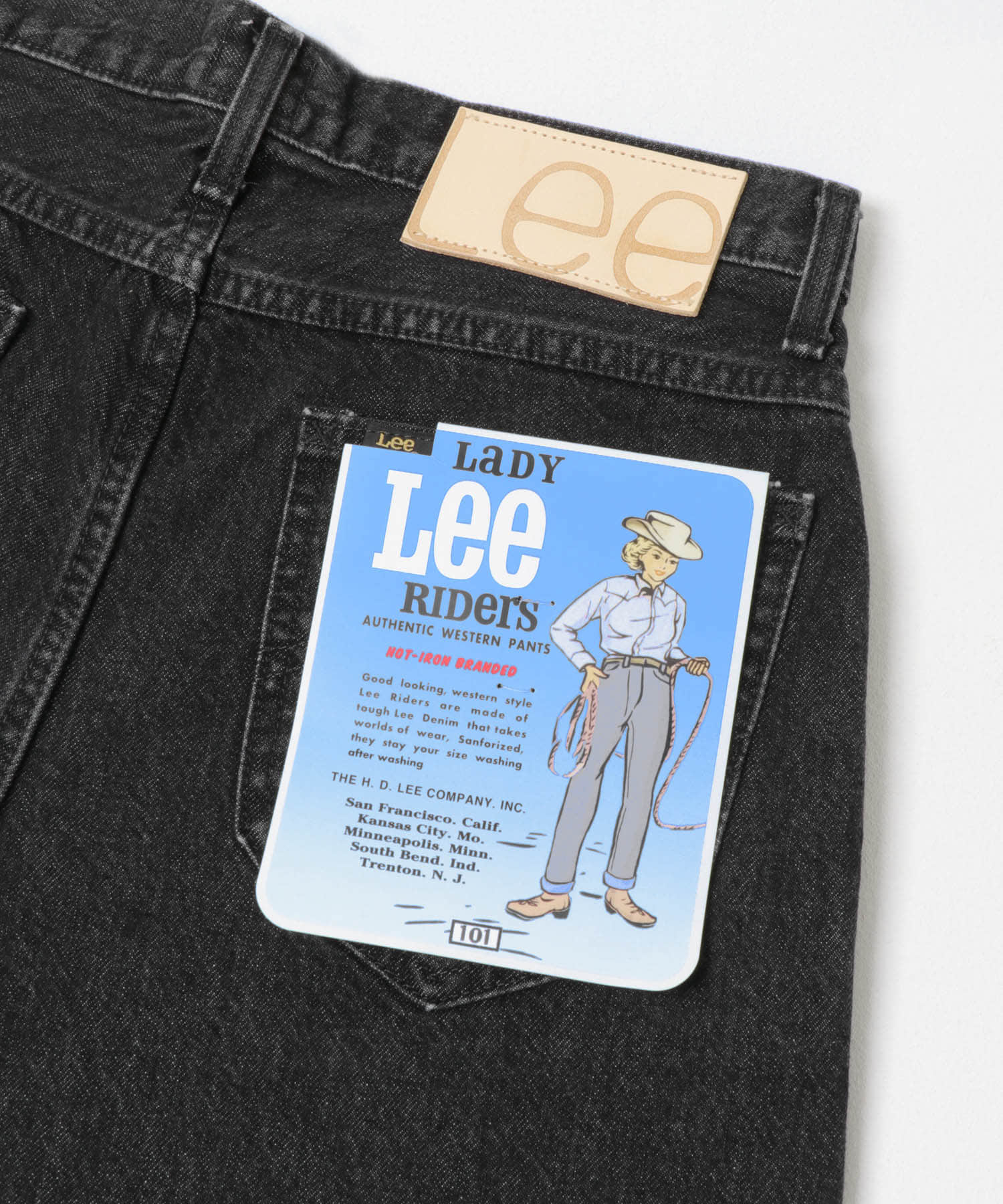 『別注』Lee101×URBAN RESEARCH　 BAGGYPANTS BLACK XS