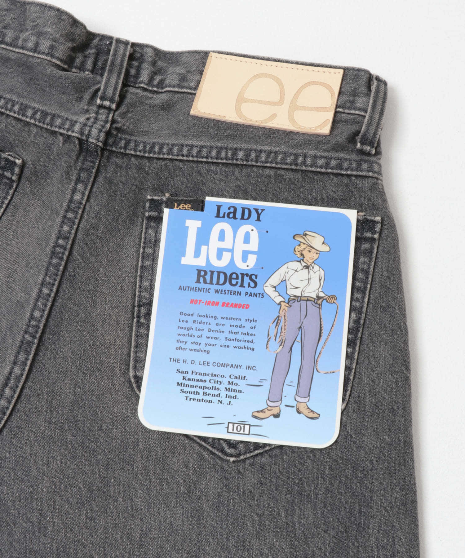 『別注』Lee101×URBAN RESEARCH　 BAGGYPANTS 淡BLACK XS