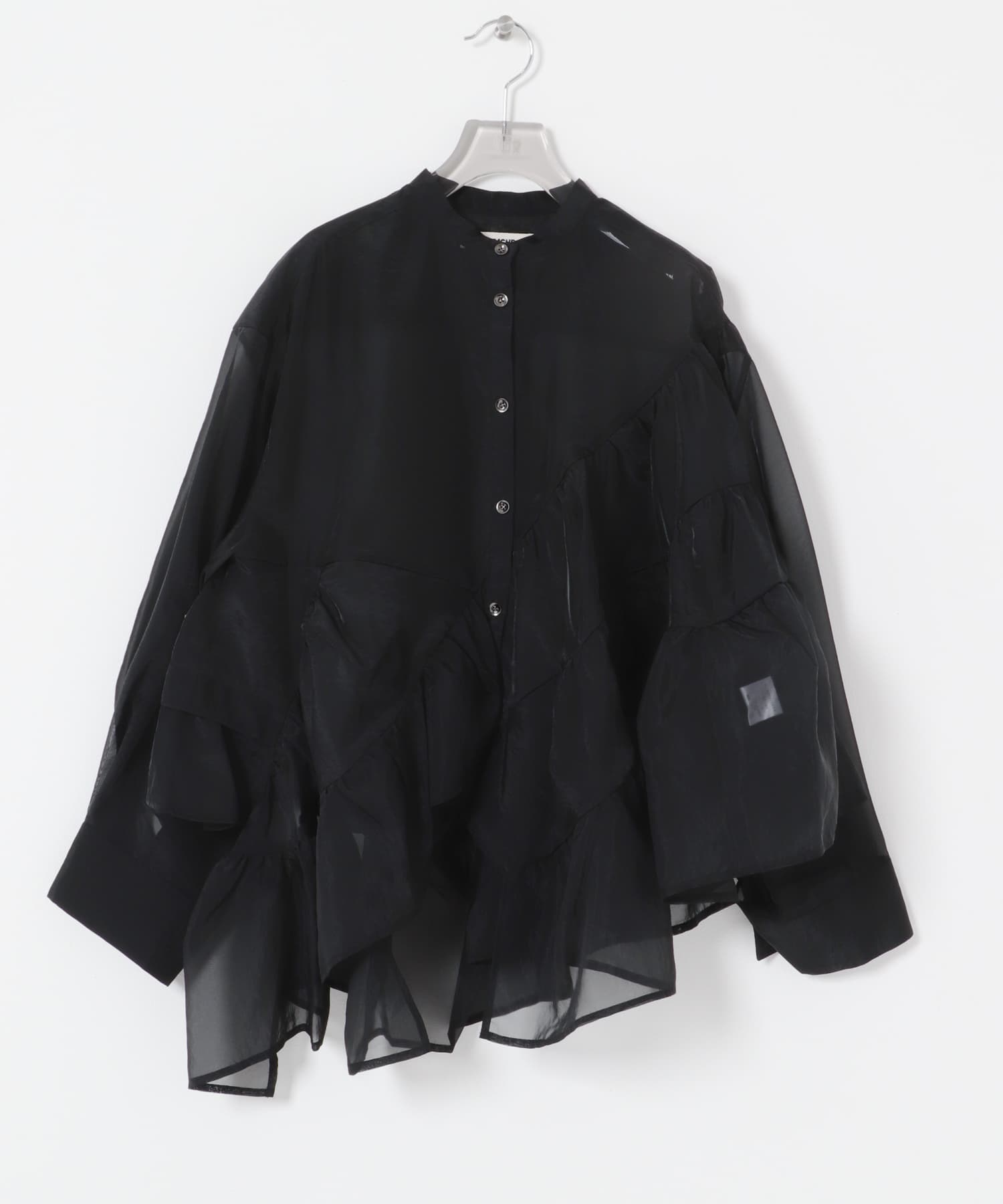 RUMCHE　Sheer Gathered Blouse