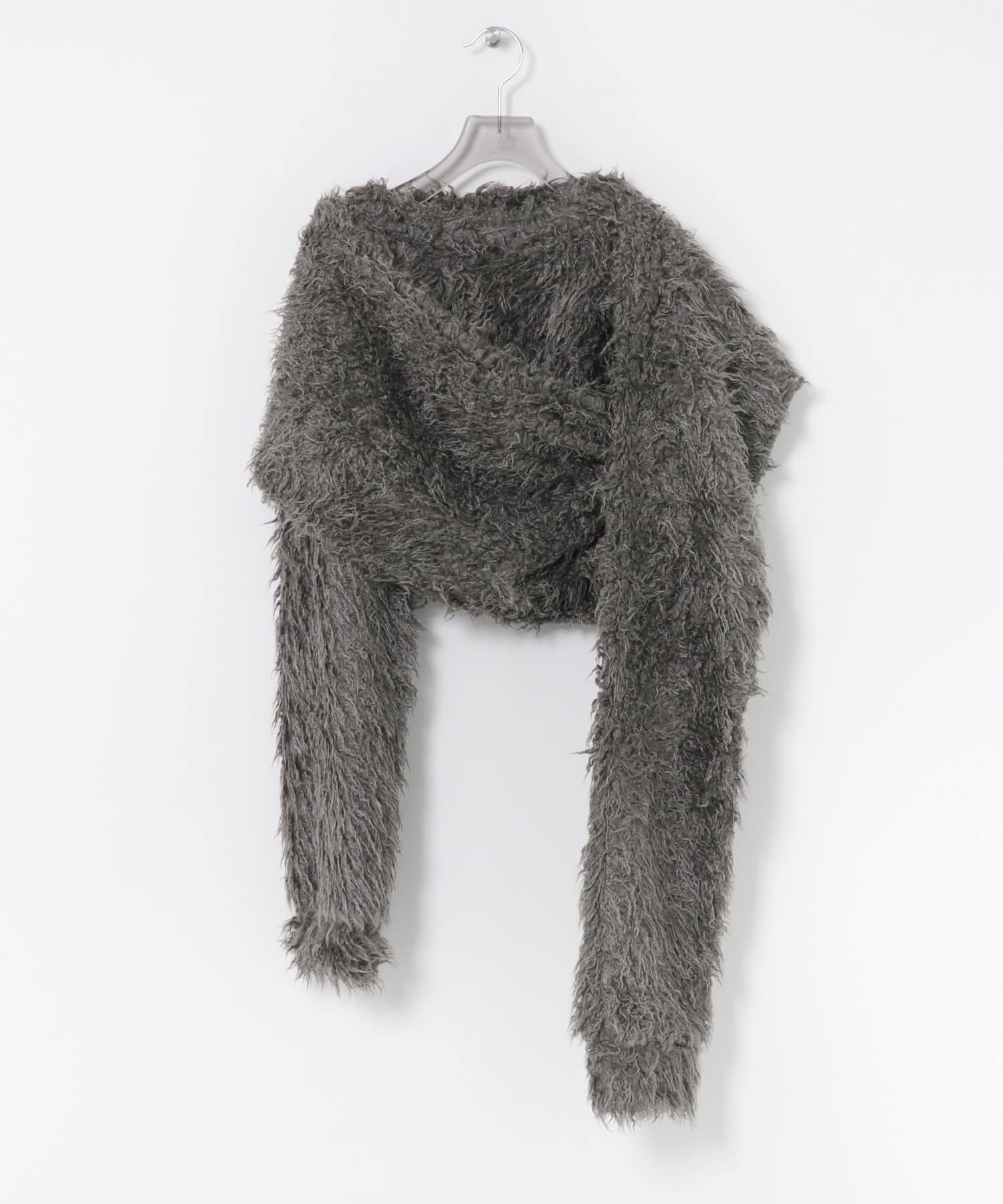 SATORU SASAKI　STUPID SHAGGY TOPS GRAY FREE