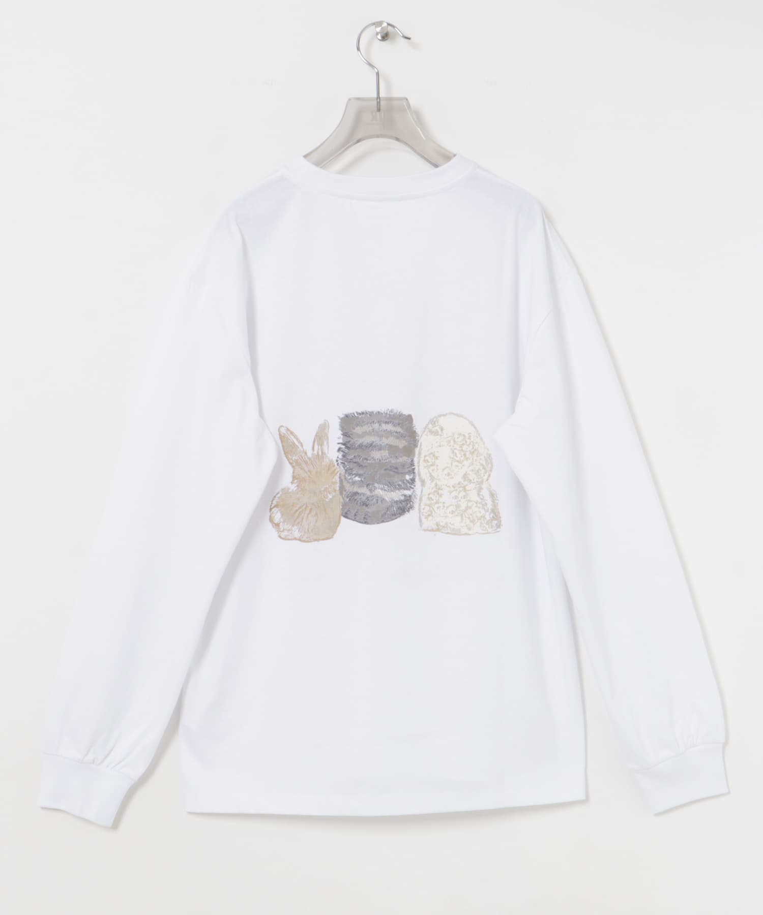 GANNI　Re-cutHeavy JerseyAnimals Bright WH S