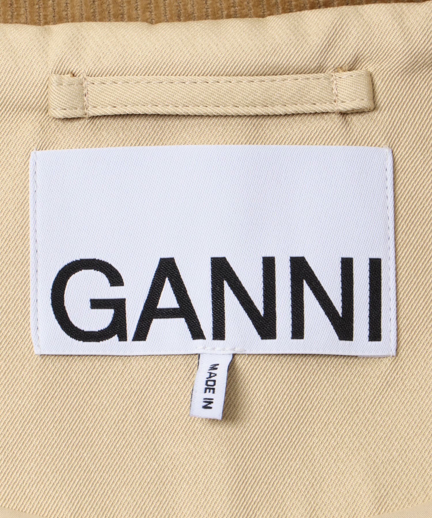 GANNI　Heavy Twill Midi Jacket Pale Khaki S/M