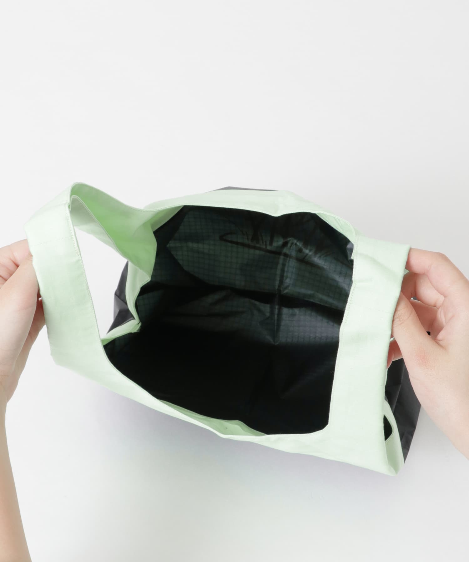 A.D.A.N　ADAN TOTE BAG S BLK/MINT FREE