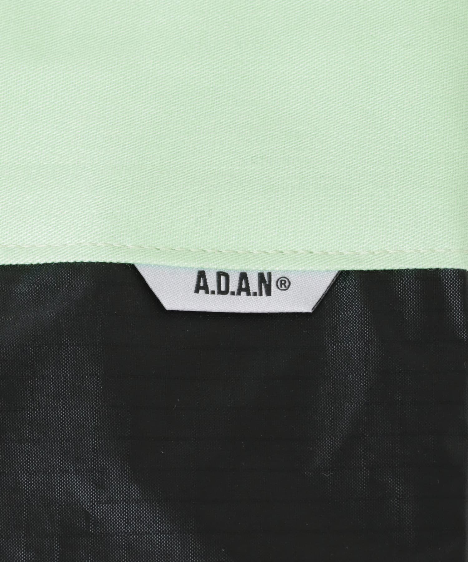 A.D.A.N　ADAN TOTE BAG S BLK/MINT FREE