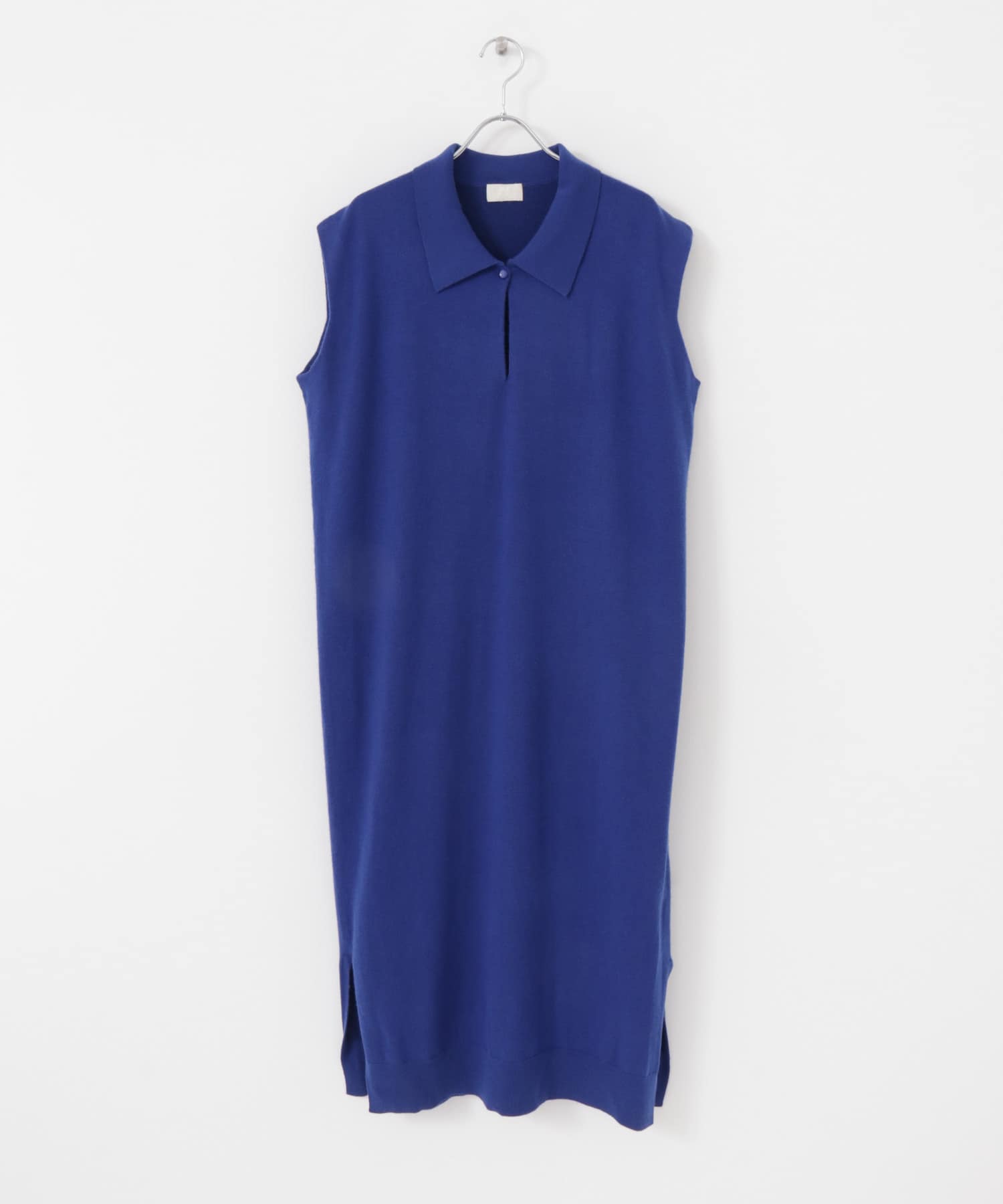 w cashmere　ポロシャツドレス cosmicblue FREE