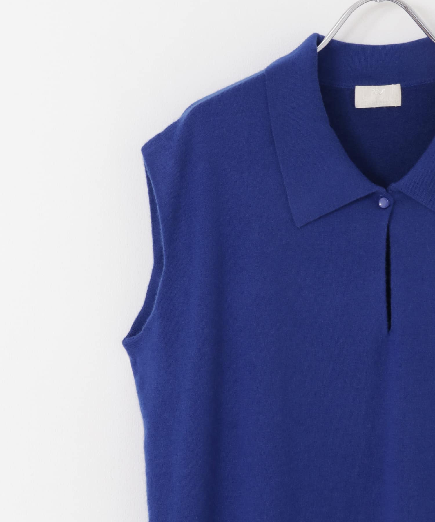 w cashmere　ポロシャツドレス cosmicblue FREE