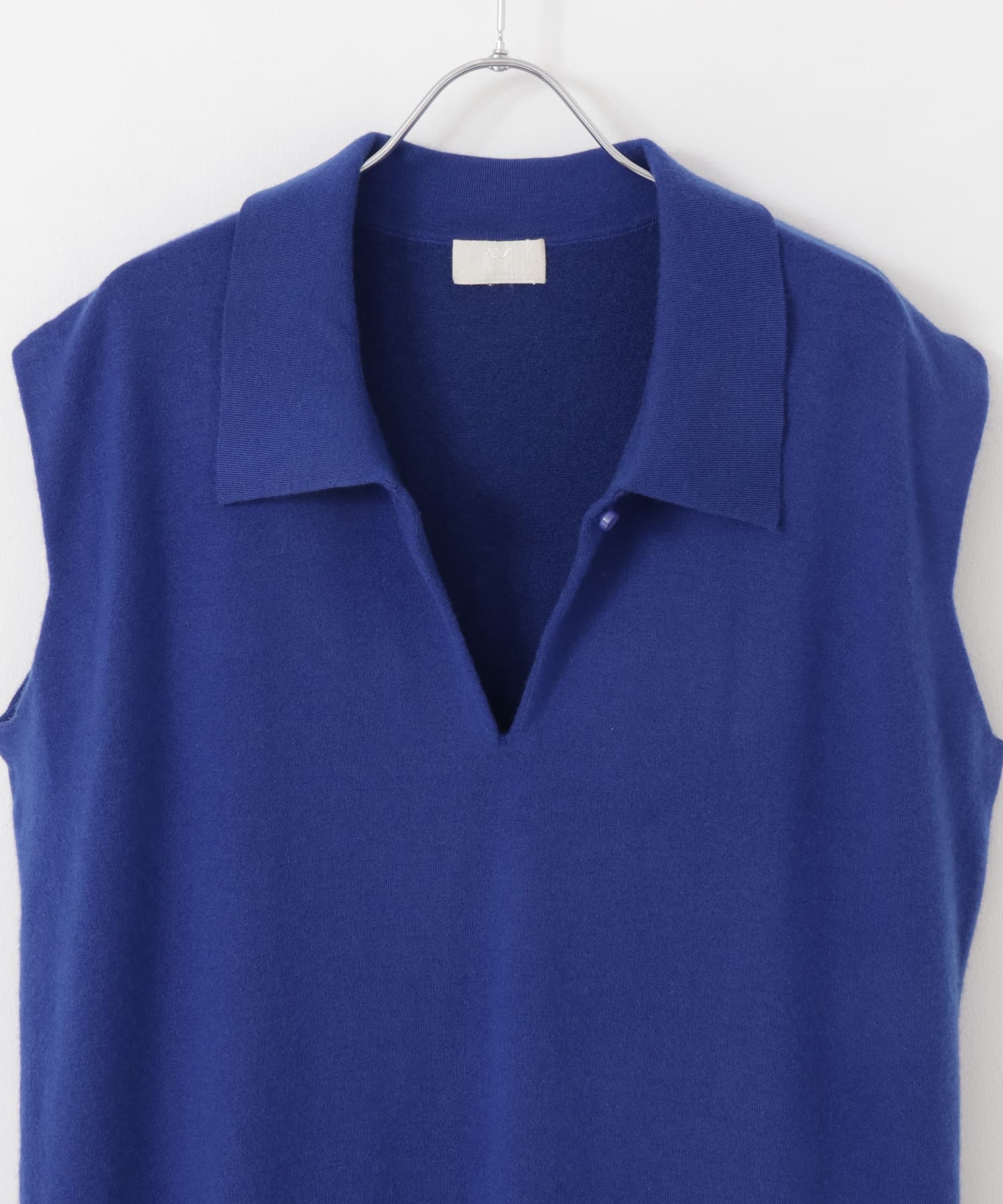w cashmere　ポロシャツドレス cosmicblue FREE