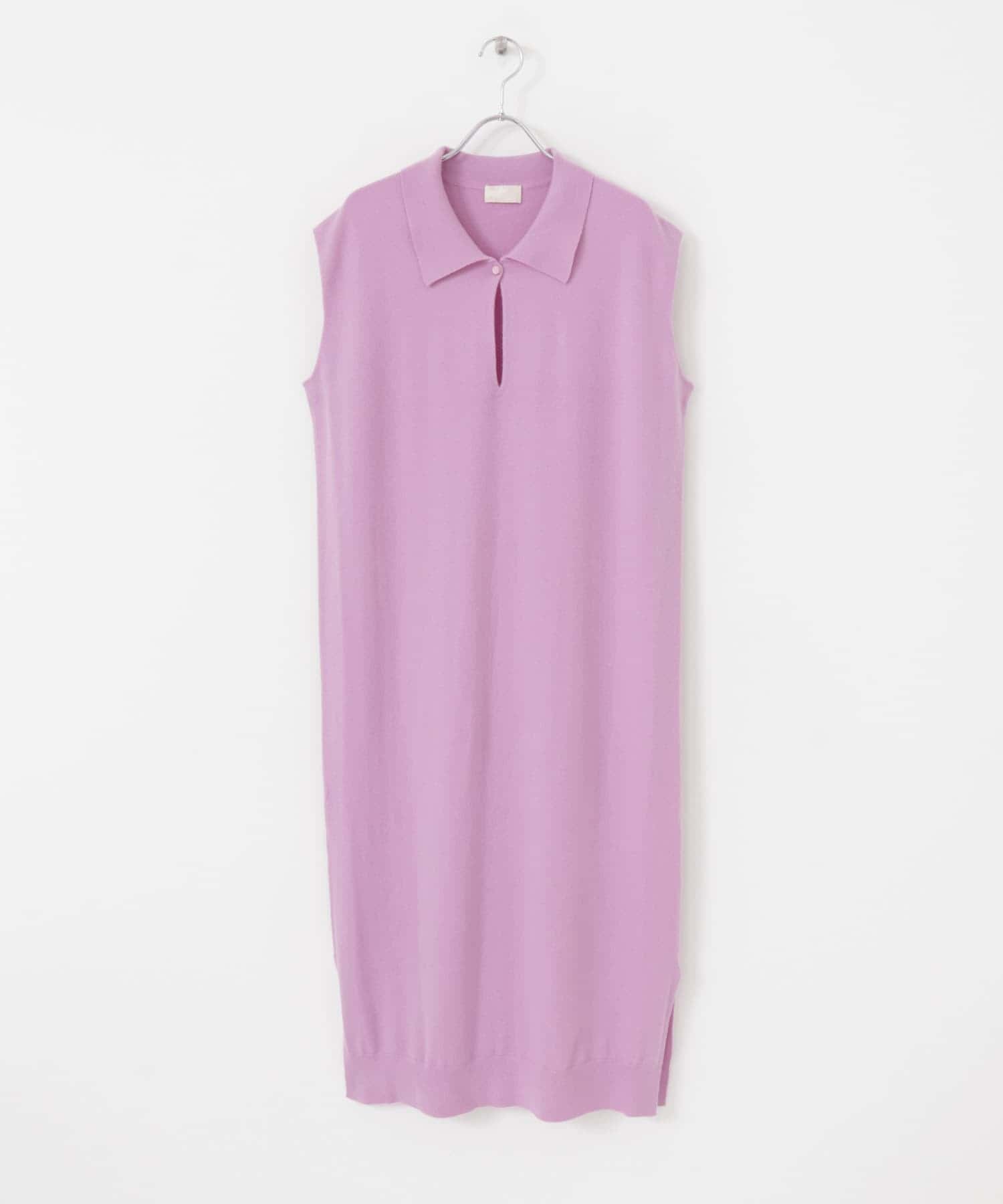 w cashmere　ポロシャツドレス