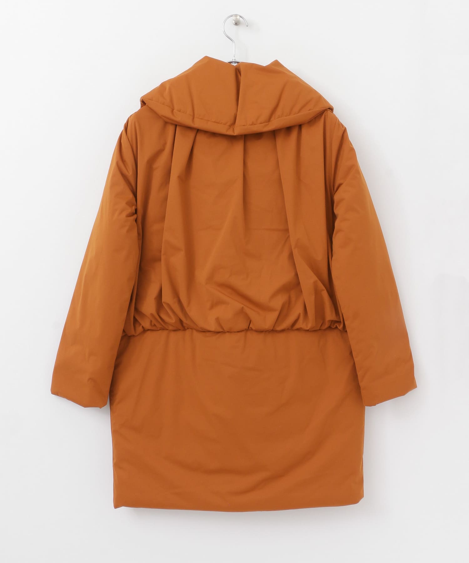 YOSOOU　Shawl Back Gather Coat terracotta 2