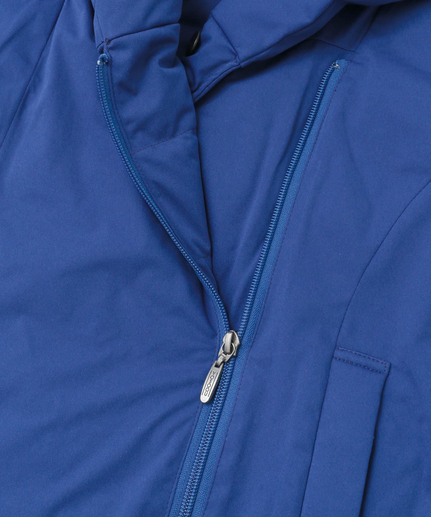 YOSOOU　Shawl Back Gather Coat orien blue 2