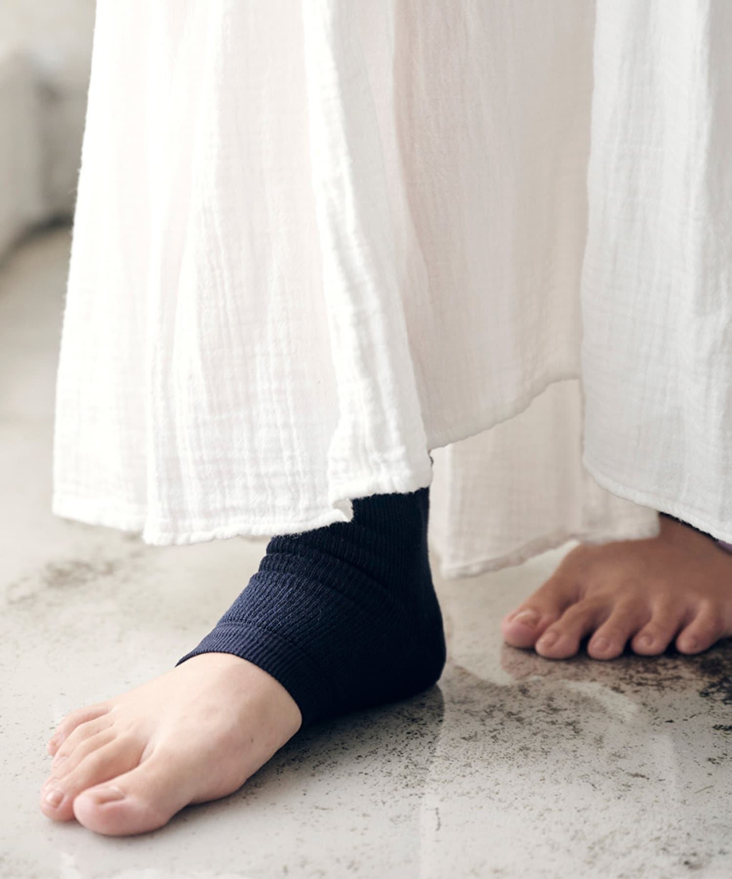eume　かかとソックス ネイビー FREE